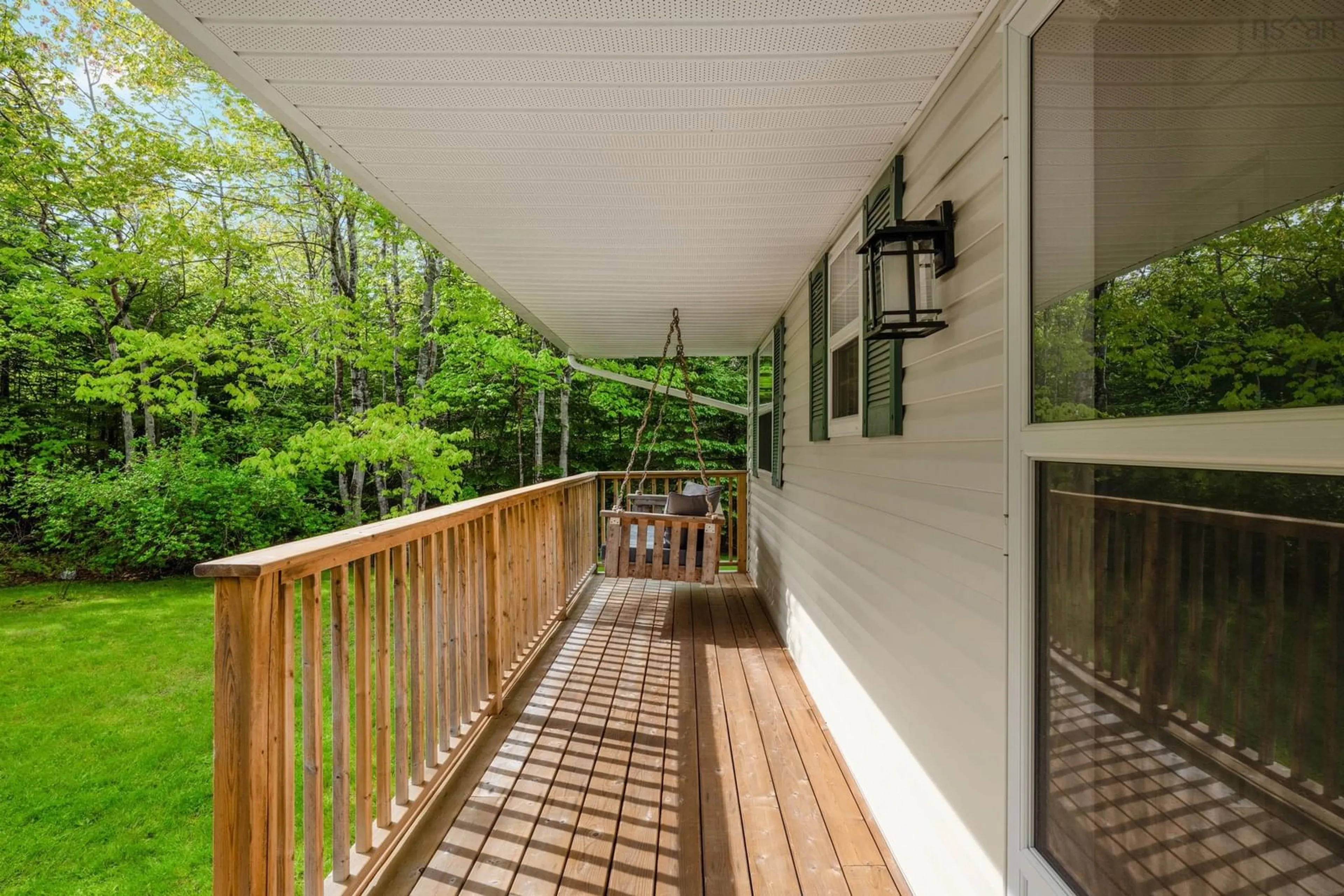 Patio, forest/trees view for 21 Shepherds Lane, Lawrencetown Nova Scotia B2Z 1E6