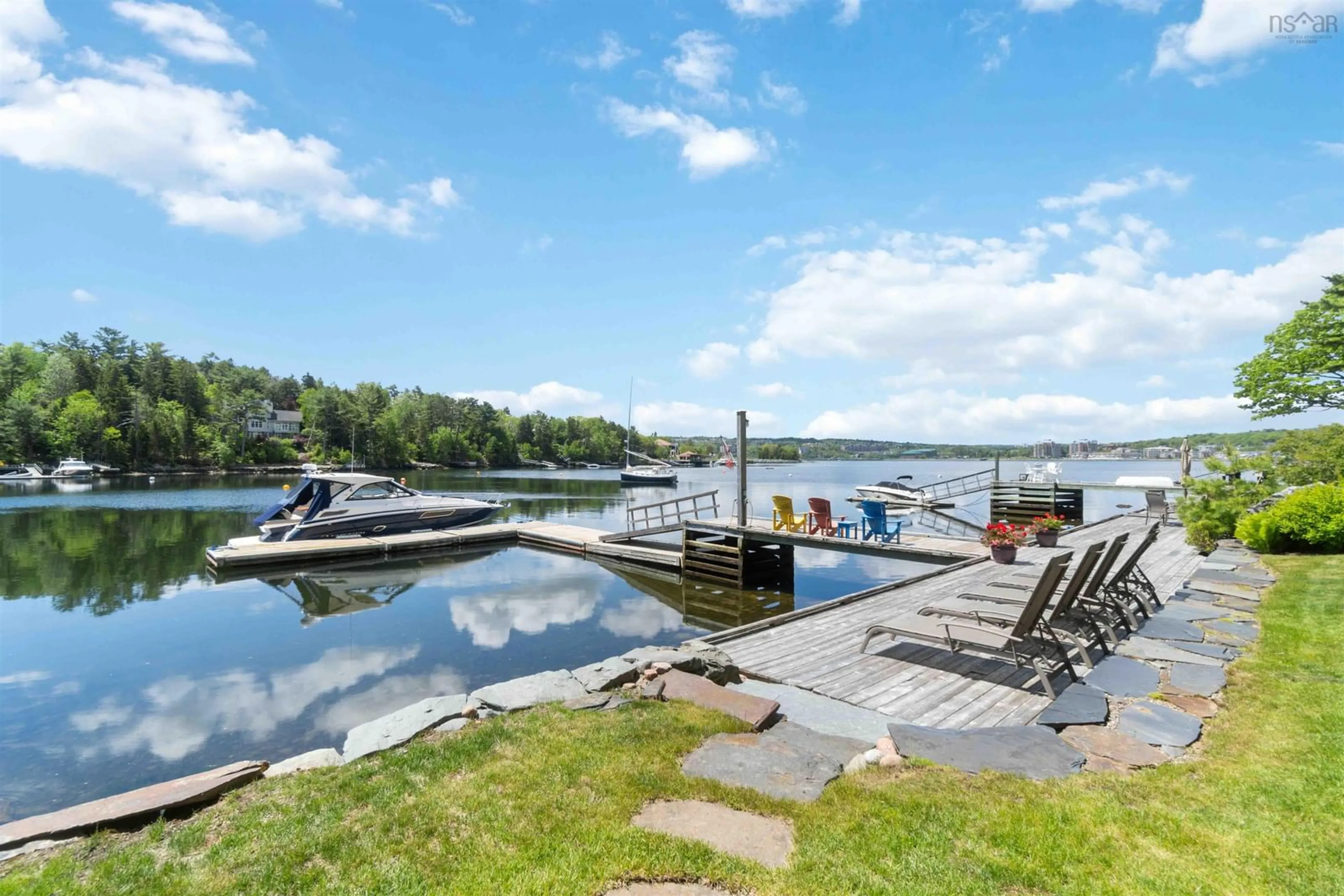 Patio, water/lake/river/ocean view for 1077 Shore Dr, Bedford Nova Scotia B4A 2E6