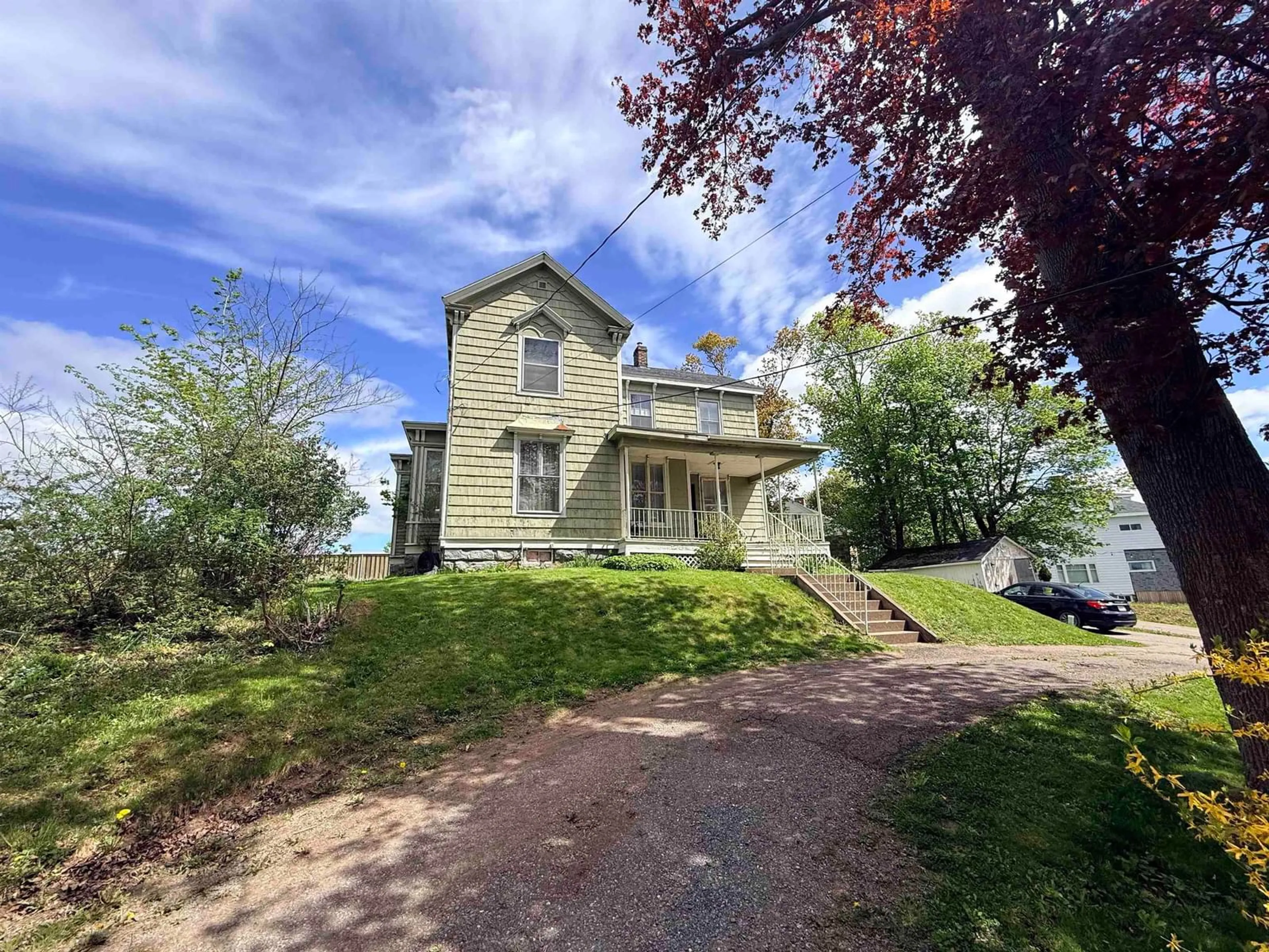 A pic from outside/outdoor area/front of a property/back of a property/a pic from drone, building for 242 Fraser St, New Glasgow Nova Scotia B2H 4J3