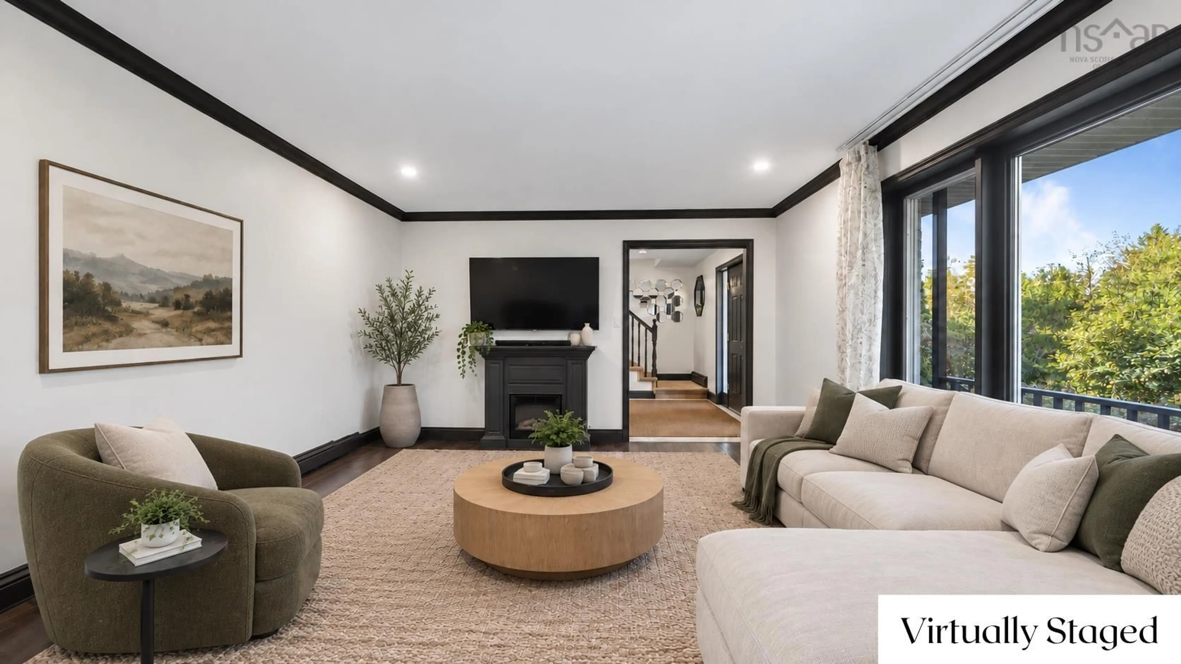 Living room with furniture, unknown for 65 Lakehill Dr, Dartmouth Nova Scotia B2W 6C8