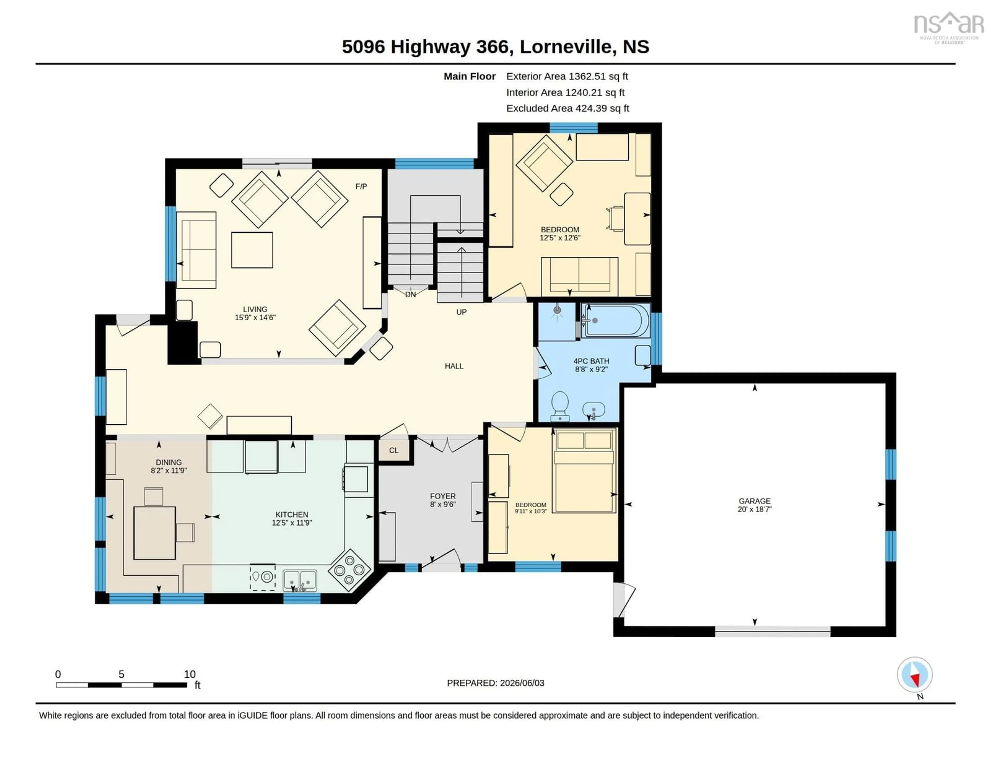 Floor plan for 5096 Highway 366, Lorneville Nova Scotia B4H 3X9