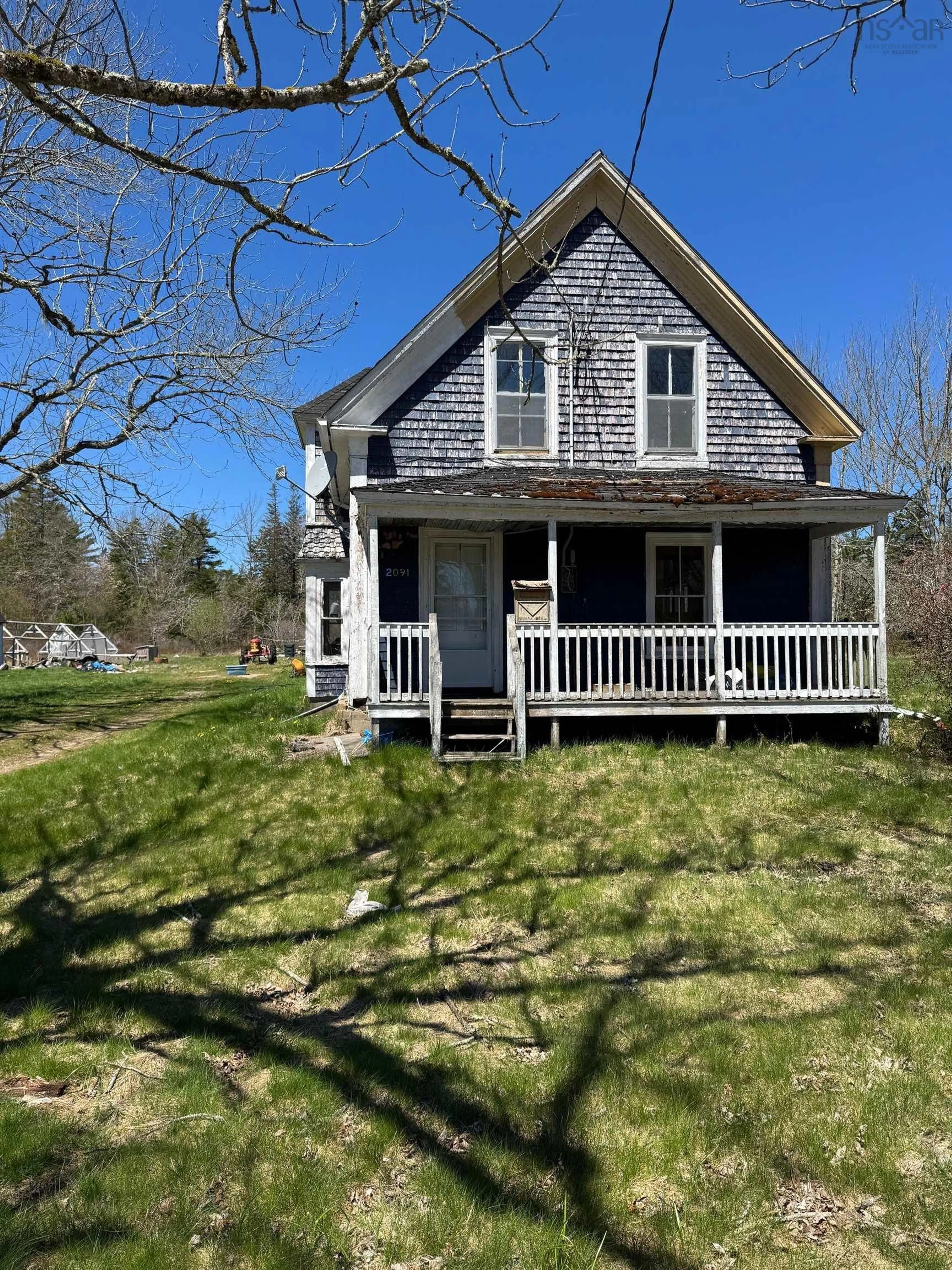 A pic from outside/outdoor area/front of a property/back of a property/a pic from drone, street for 2091 Highway 203, Kemptville Nova Scotia B5A 5P4