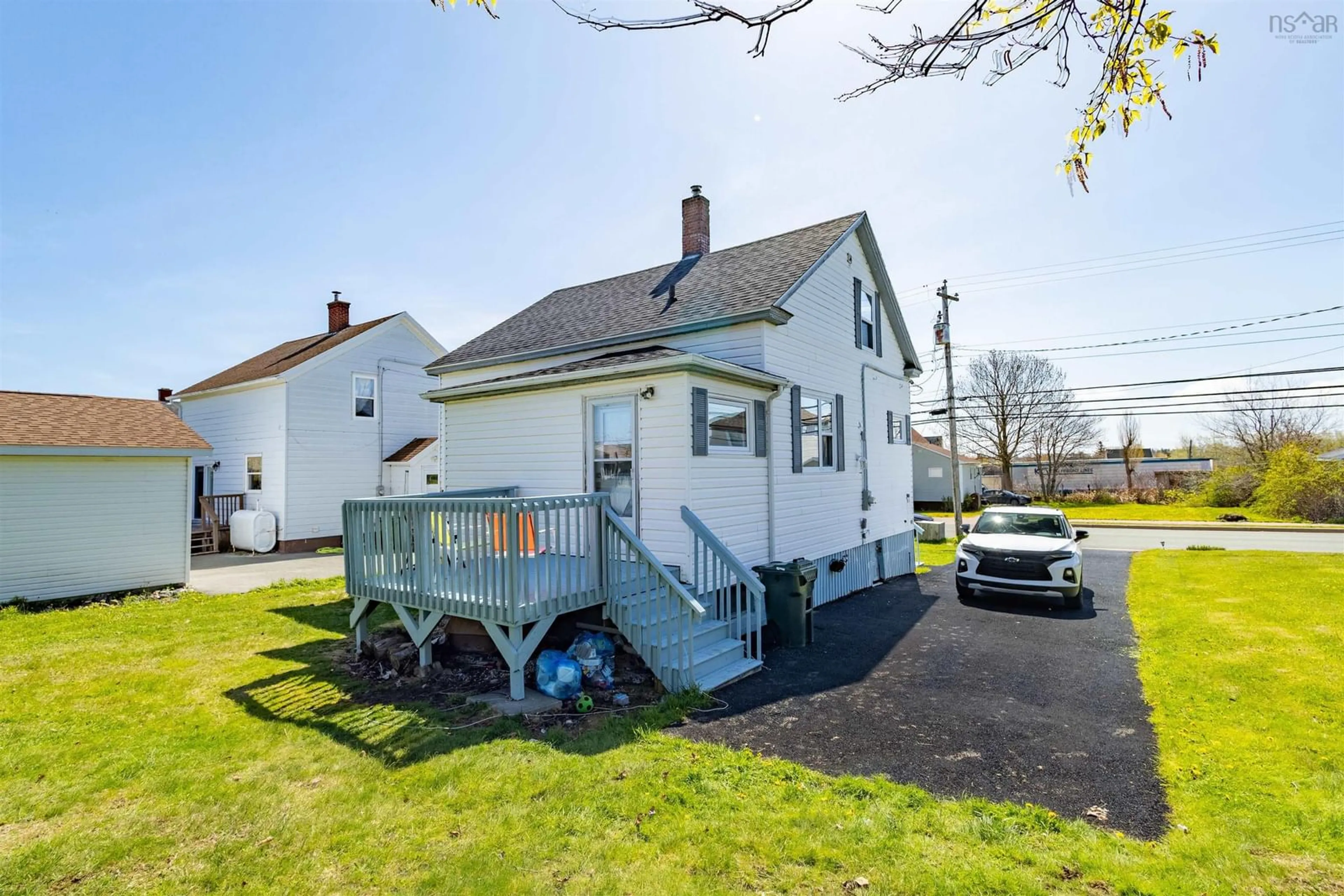 A pic from outside/outdoor area/front of a property/back of a property/a pic from drone, street for 24 Highland Street   B1a 2t5 St, Glace Bay Nova Scotia B1A 2T5