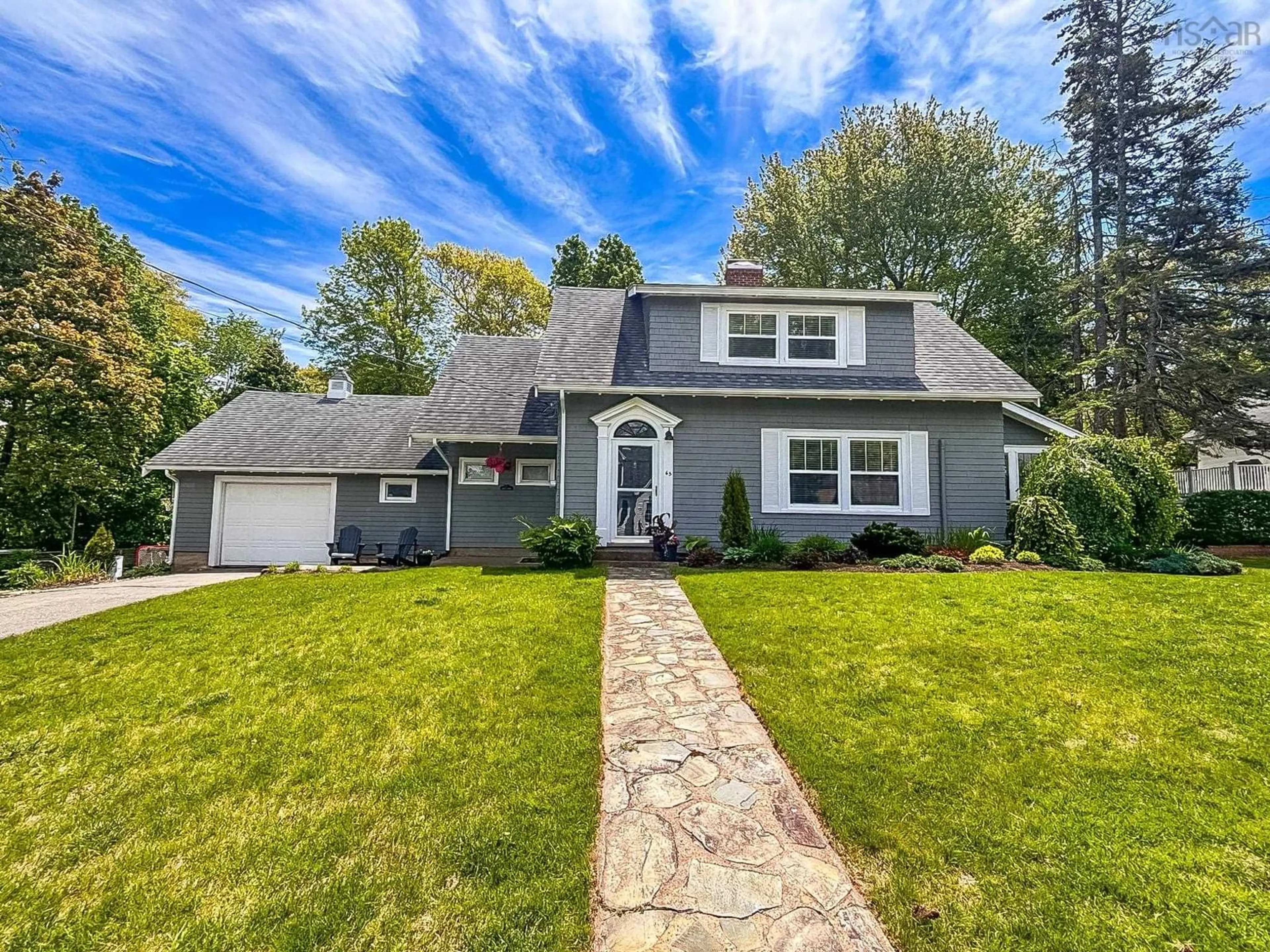 Home with vinyl exterior material, street for 65 Crescent St, Bridgewater Nova Scotia B4V 2C6
