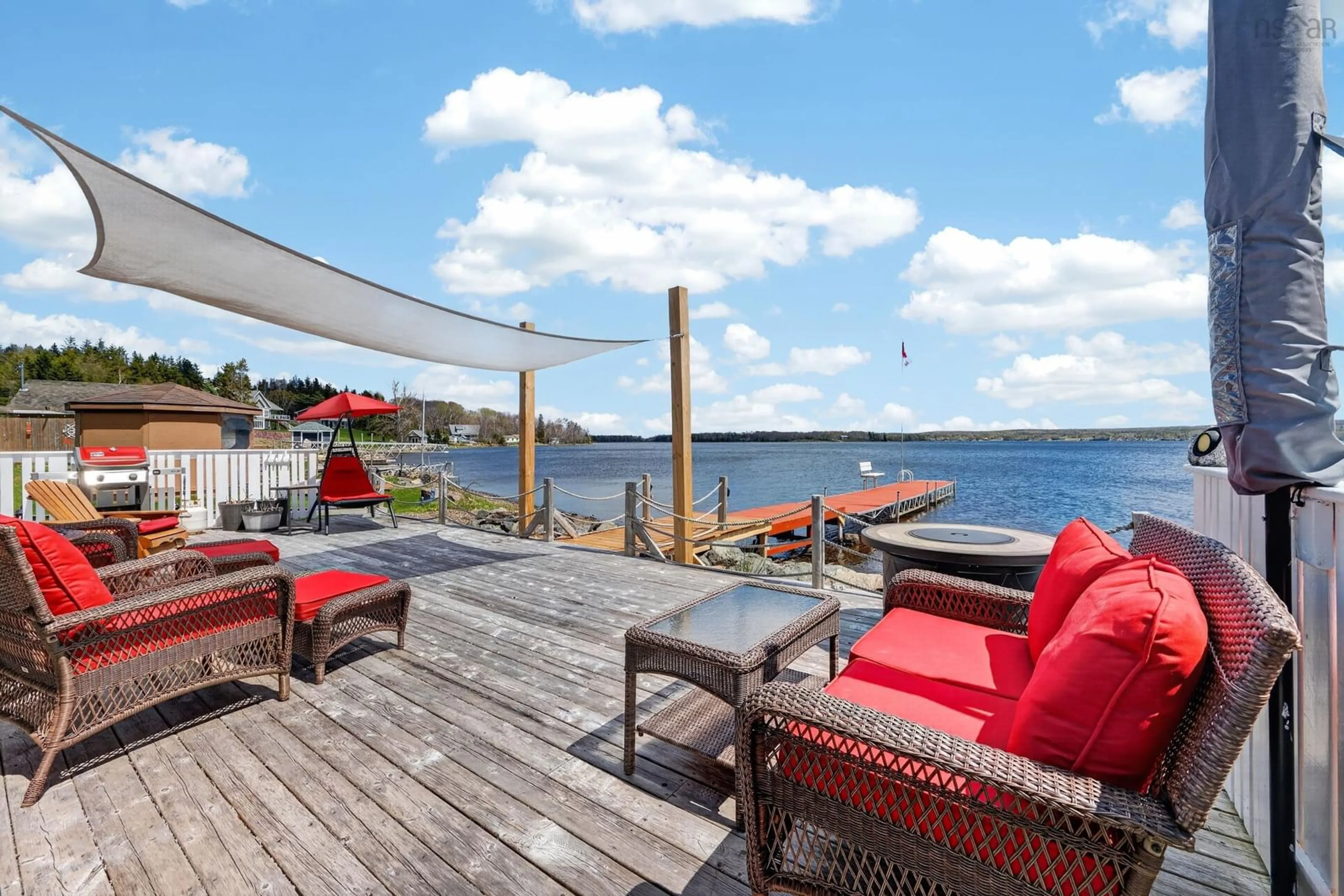 Patio, water/lake/river/ocean view for 1269 Hillside Road, Albert Bridge, Albert Bridge Nova Scotia B1K 3M3