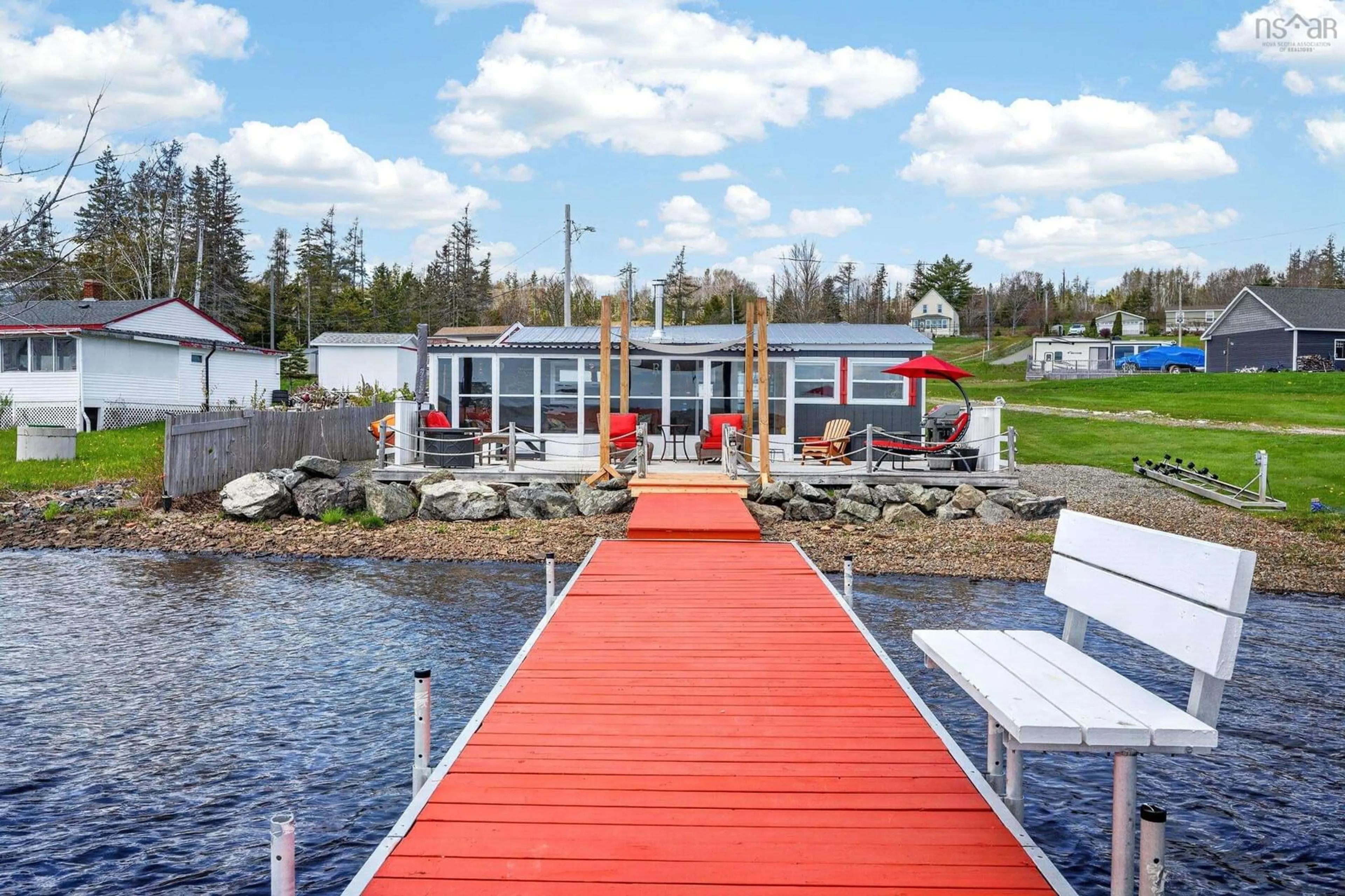 Patio, water/lake/river/ocean view for 1269 Hillside Road, Albert Bridge, Albert Bridge Nova Scotia B1K 3M3