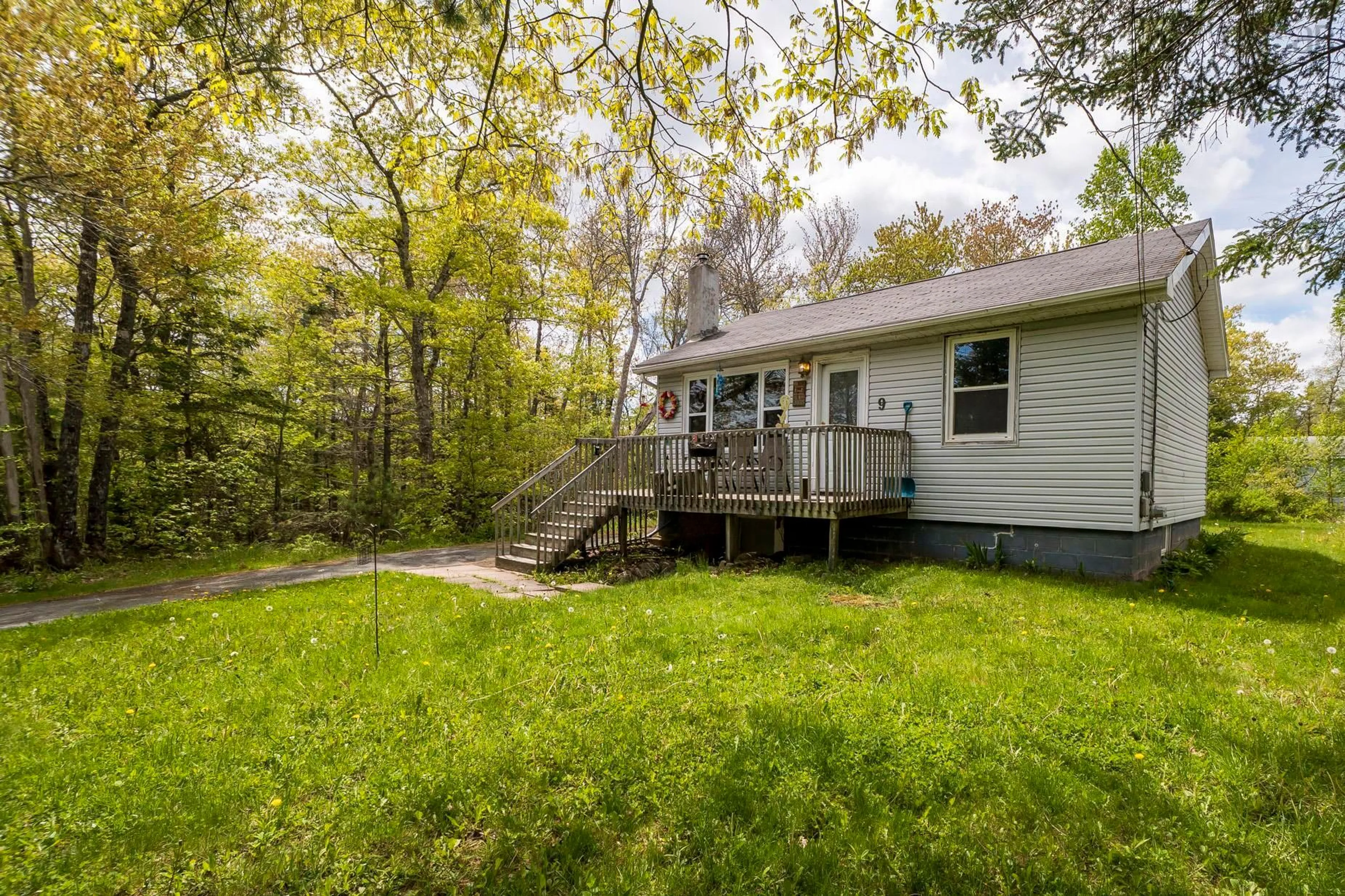 Patio, forest/trees view for 9 Sunset Lane, Hubley Nova Scotia B3Z 1B7