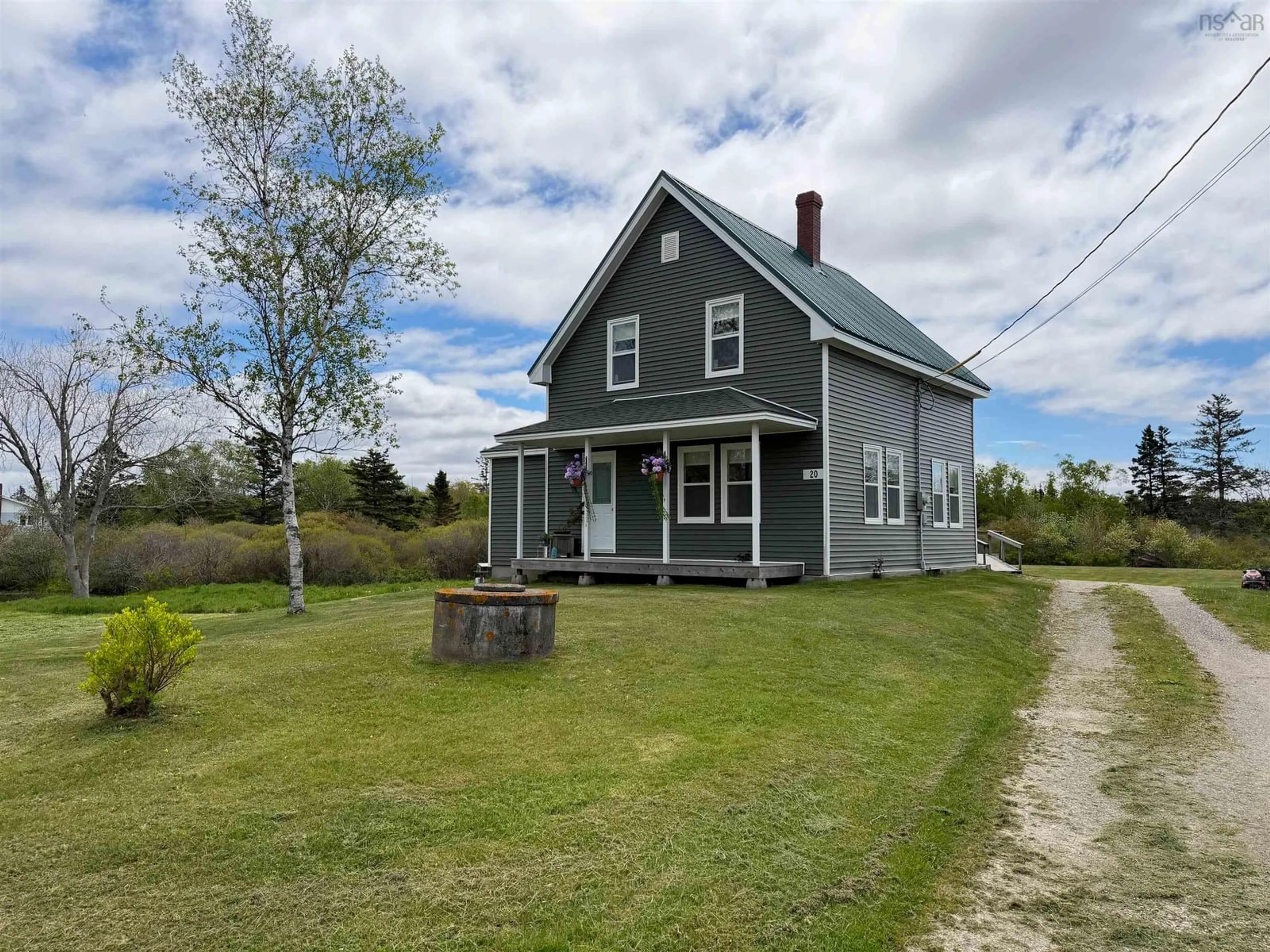 A pic from outside/outdoor area/front of a property/back of a property/a pic from drone, building for 20 Jacquard Rd, Lower Wedgeport Nova Scotia B0W 2P0