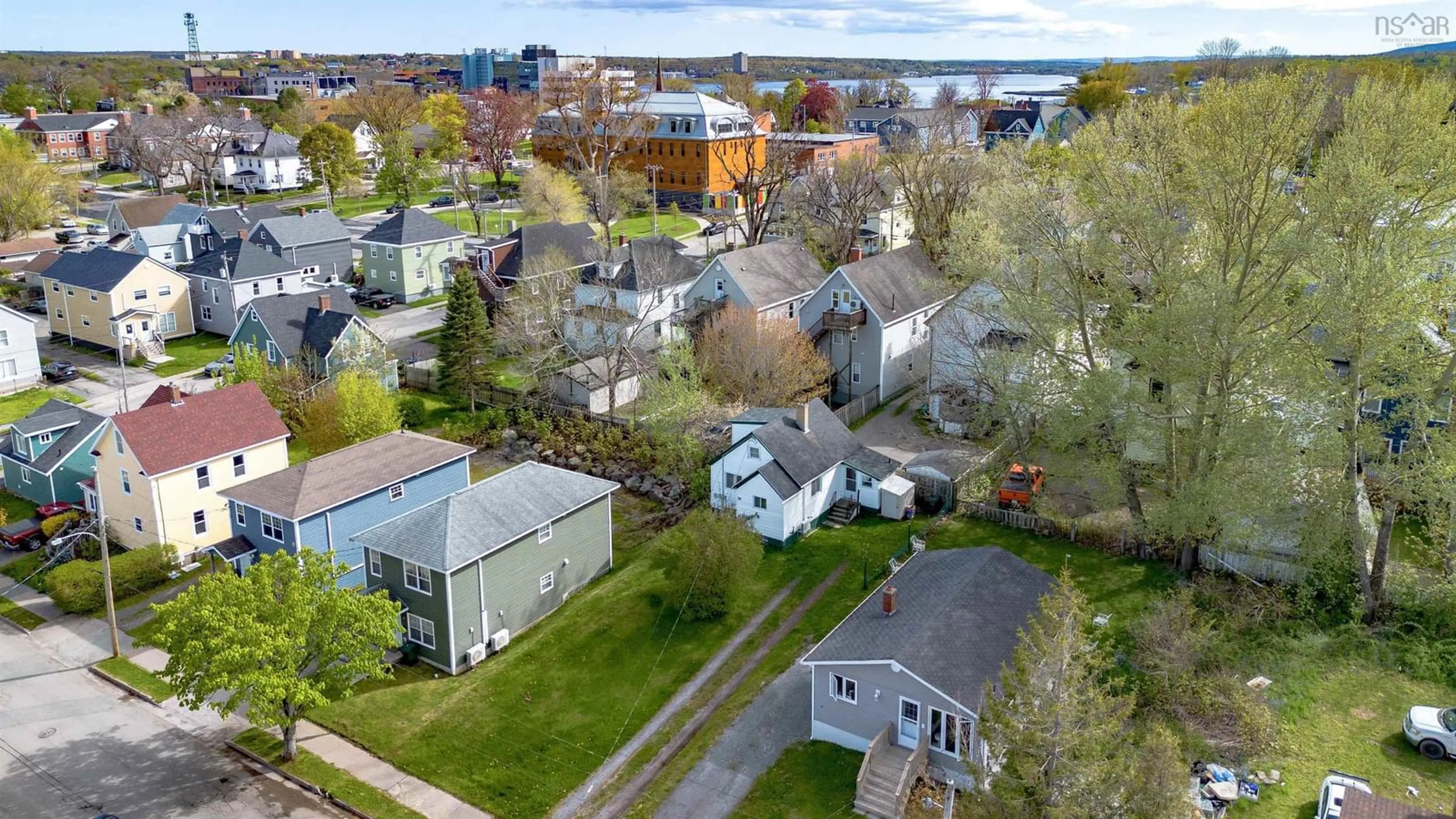 A pic from outside/outdoor area/front of a property/back of a property/a pic from drone, street for 70 Fairview St, Sydney Nova Scotia B1P 1R3