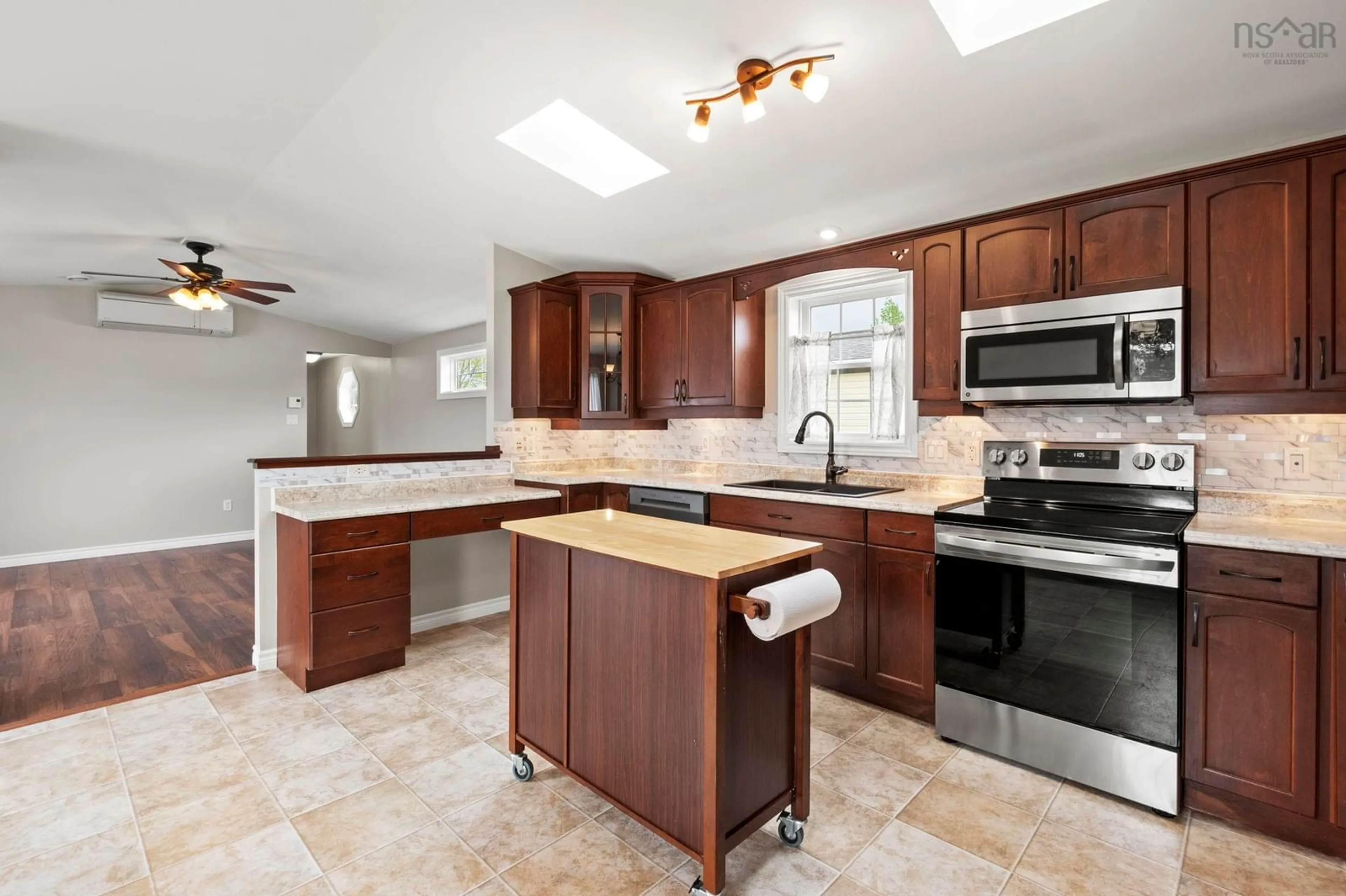 Open concept kitchen, ceramic/tile floor for 49 Merriweather Cres, Garlands Crossing Nova Scotia B0N 2T0
