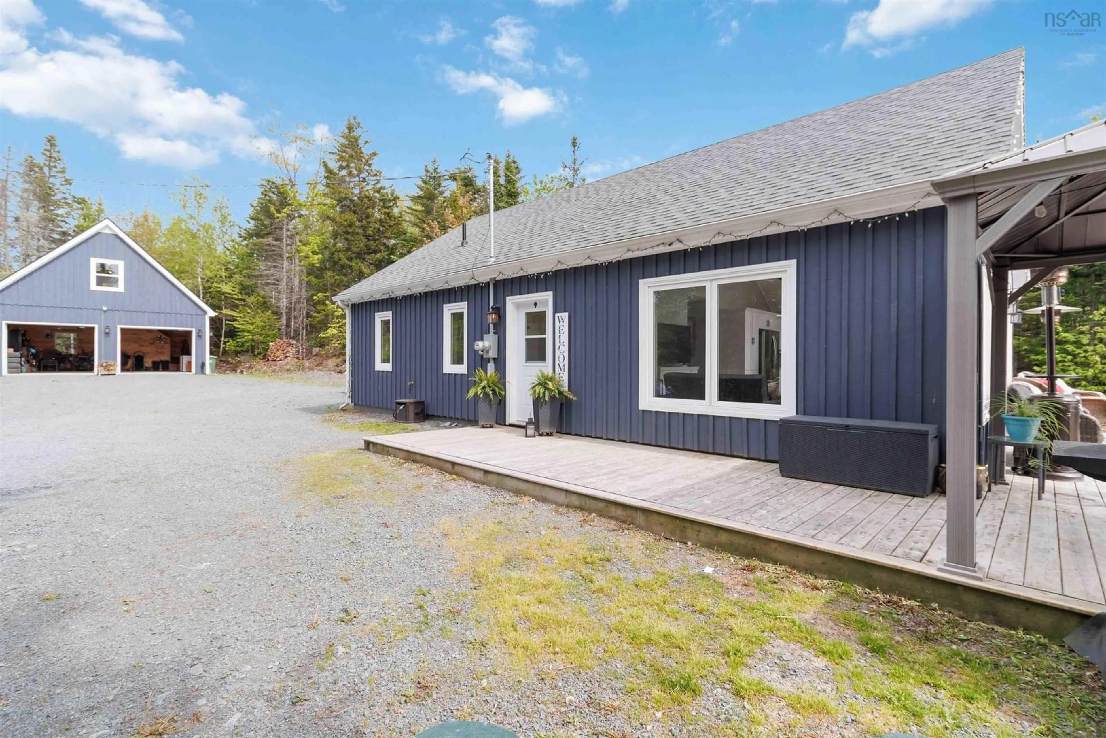 A pic from outside/outdoor area/front of a property/back of a property/a pic from drone, street for 47 Heritage Way, East Uniacke Nova Scotia B0N 1Z0