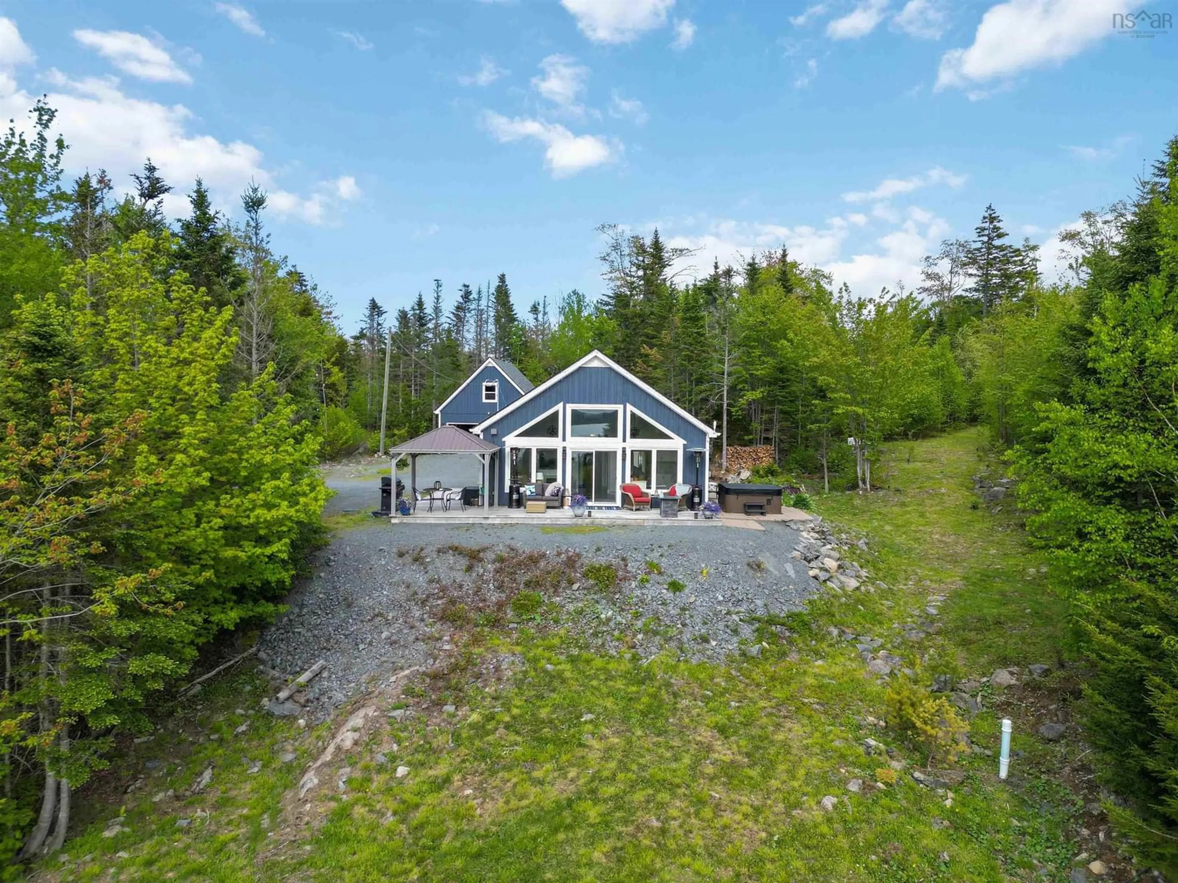 A pic from outside/outdoor area/front of a property/back of a property/a pic from drone, unknown for 47 Heritage Way, East Uniacke Nova Scotia B0N 1Z0