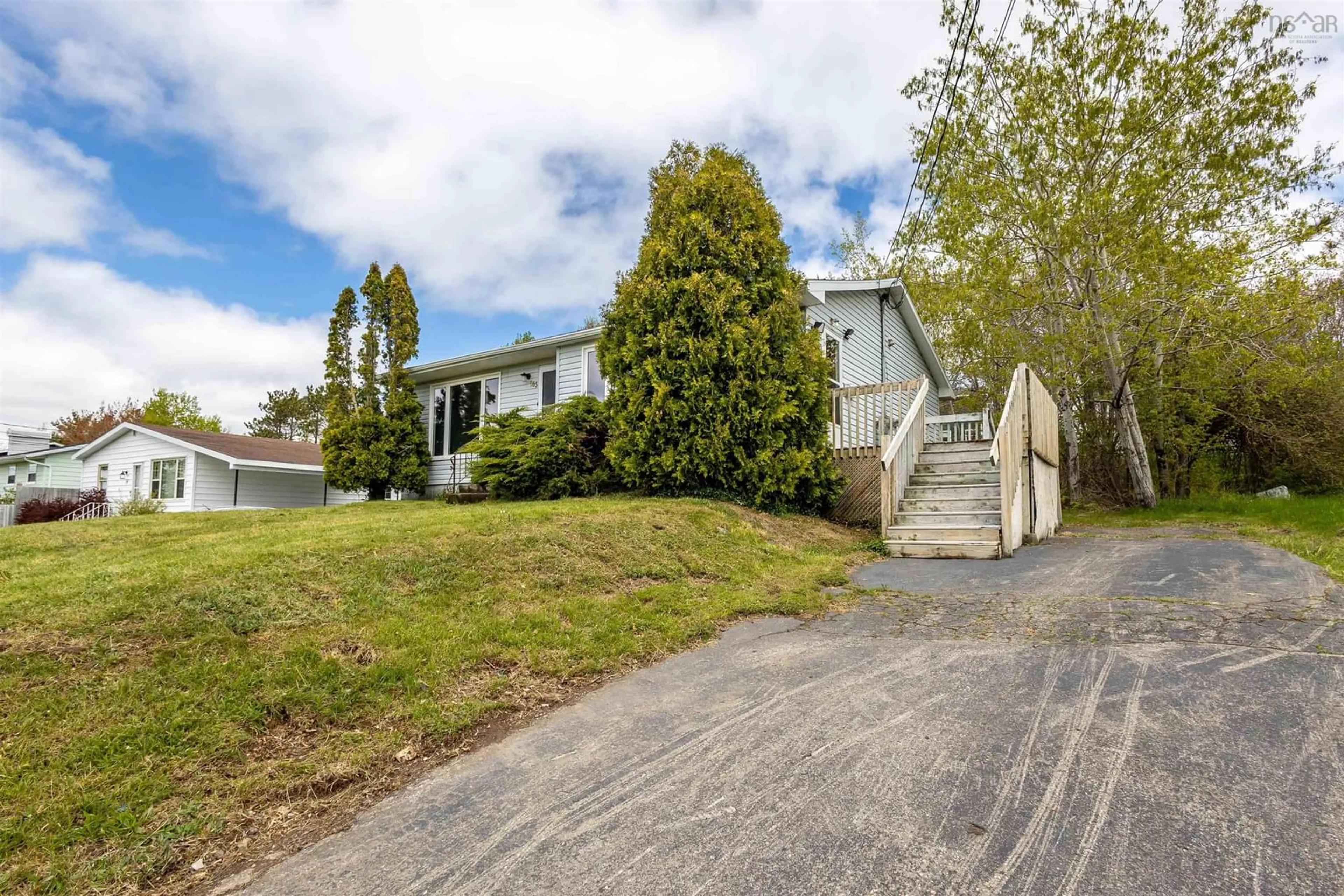 A pic from outside/outdoor area/front of a property/back of a property/a pic from drone, street for 365 Rotary Dr, Sydney Nova Scotia B1P 4S6