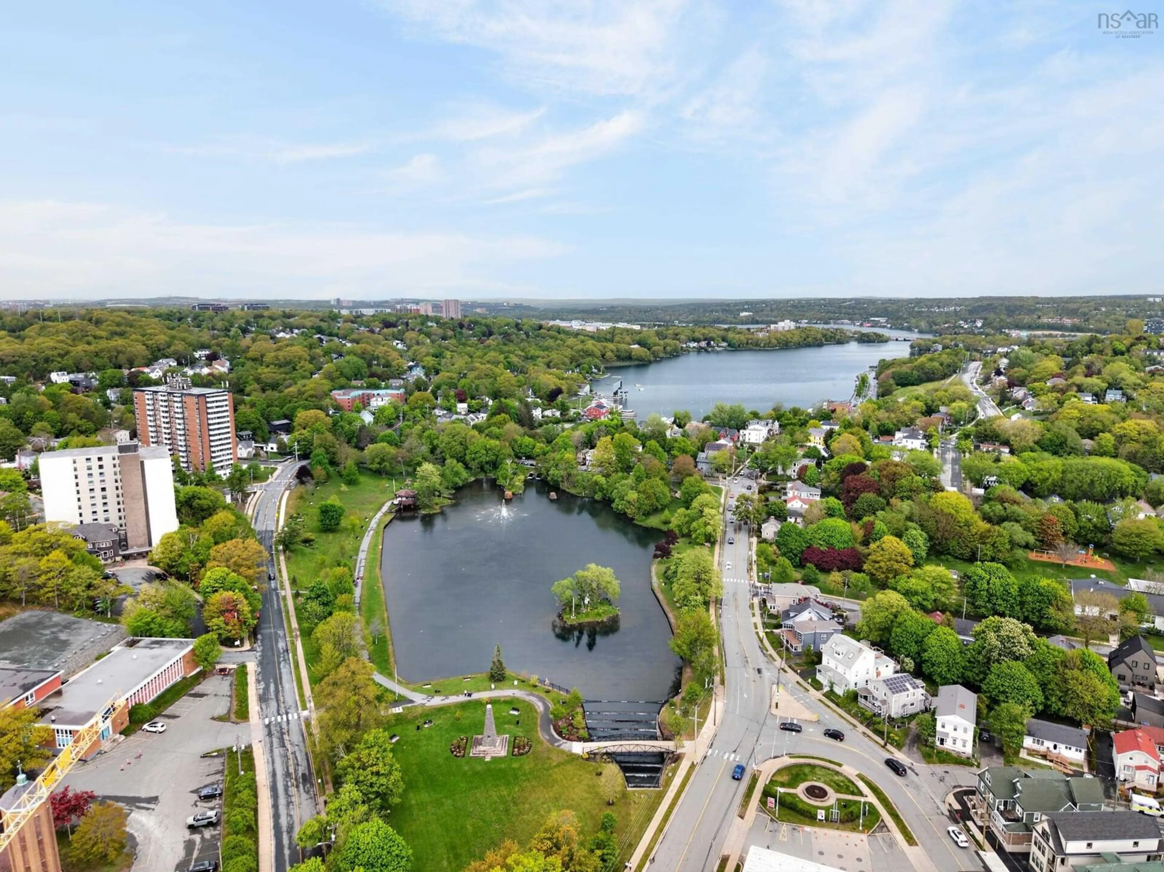 A pic from outside/outdoor area/front of a property/back of a property/a pic from drone, water/lake/river/ocean view for -162 Ochterloney St #105, Dartmouth Nova Scotia B2Y 4X3