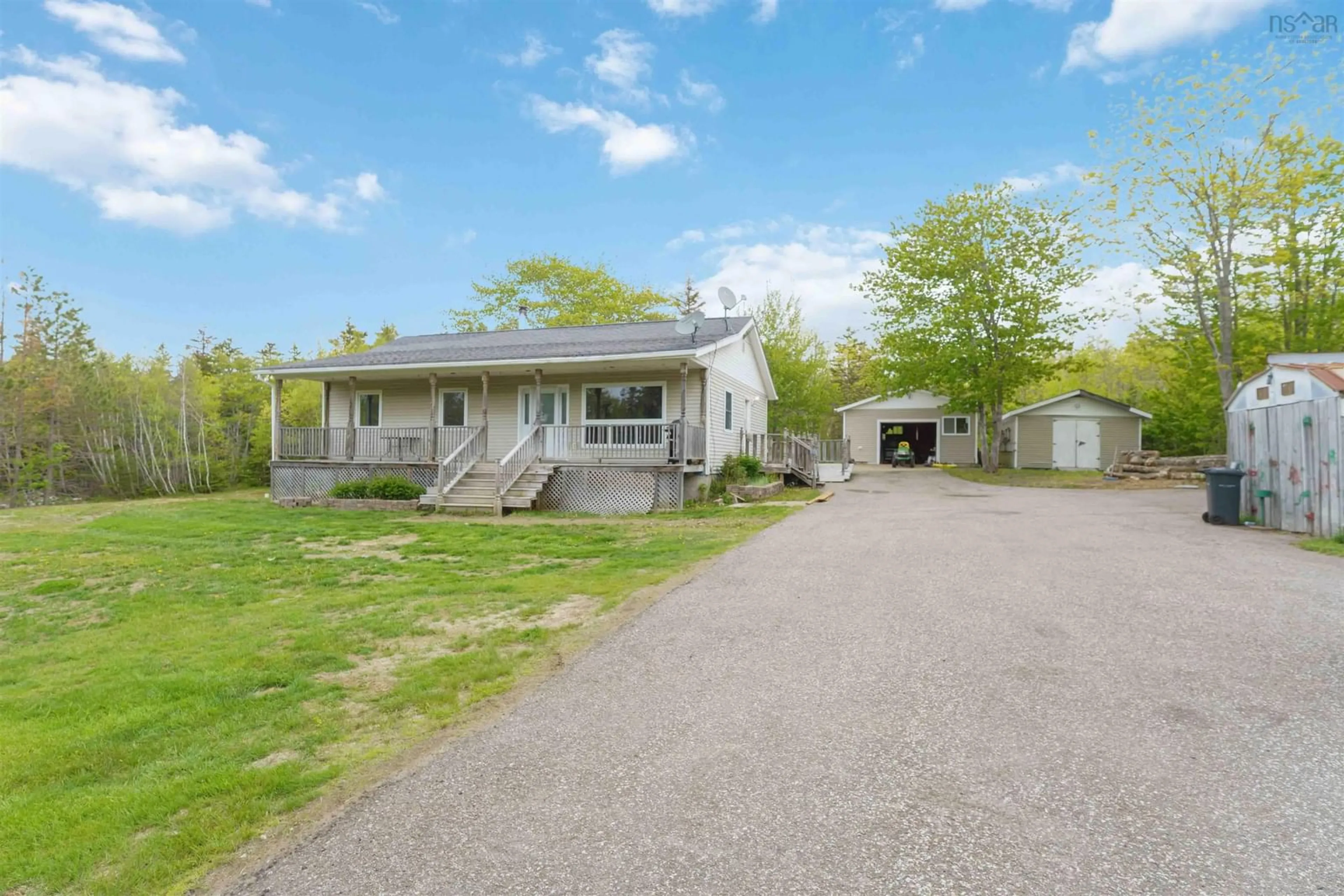 A pic from outside/outdoor area/front of a property/back of a property/a pic from drone, street for 1460 Hampton Mountain Rd, Hampton Nova Scotia B0S 1L0