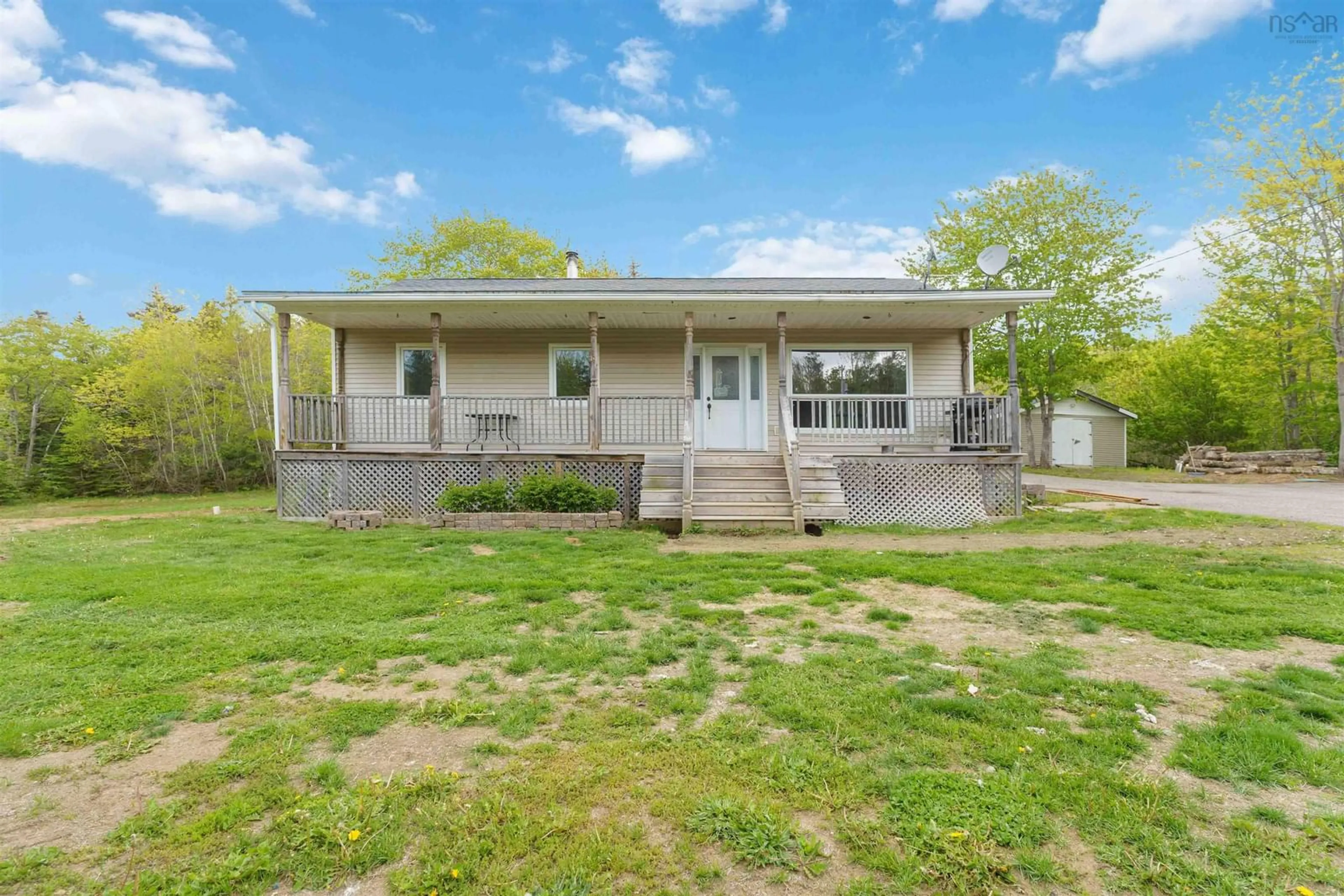 A pic from outside/outdoor area/front of a property/back of a property/a pic from drone, building for 1460 Hampton Mountain Rd, Hampton Nova Scotia B0S 1L0