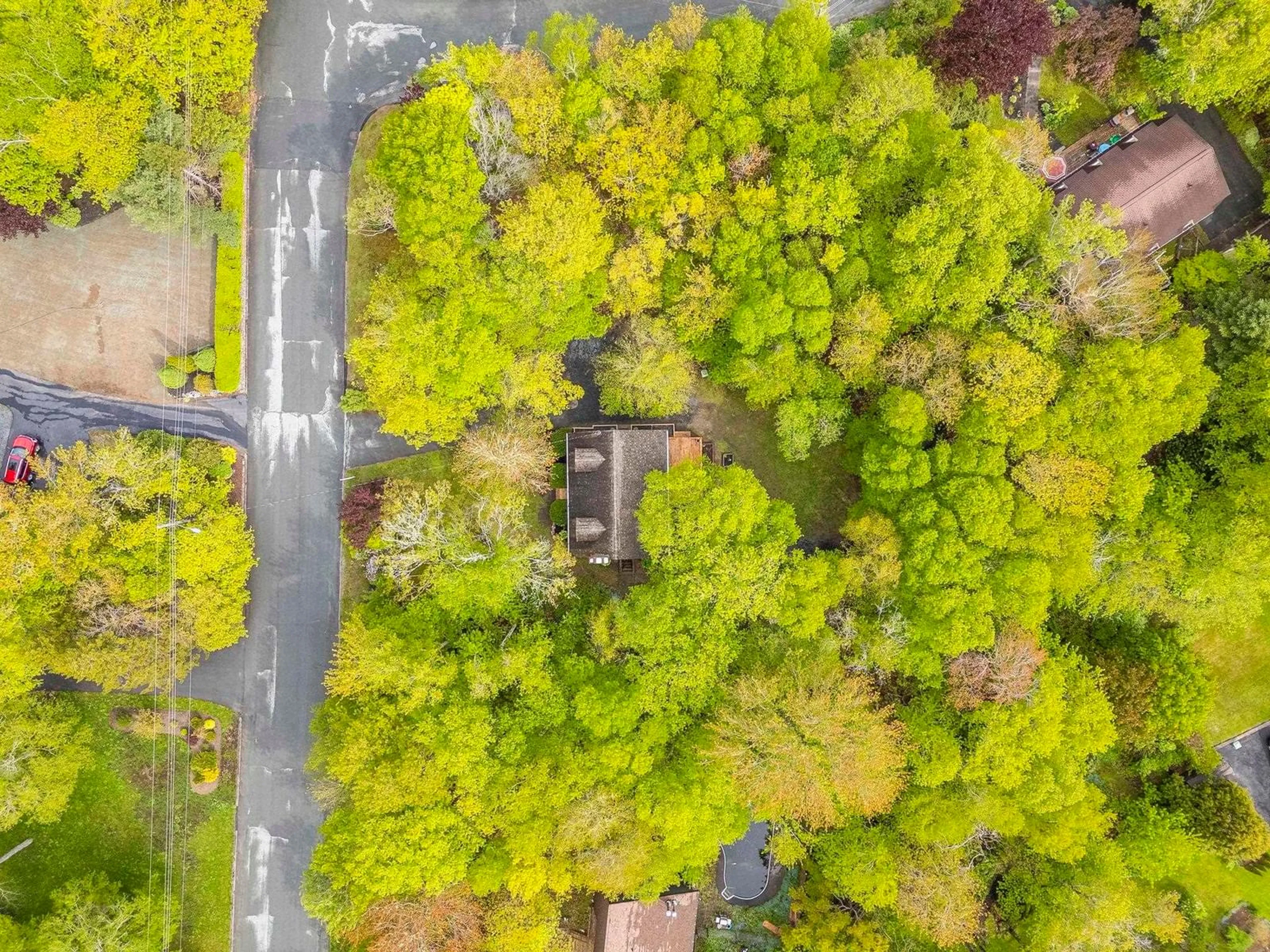 A pic from outside/outdoor area/front of a property/back of a property/a pic from drone, forest/trees view for 171 Mallard Dr, Hubley Nova Scotia B3Z 4L4