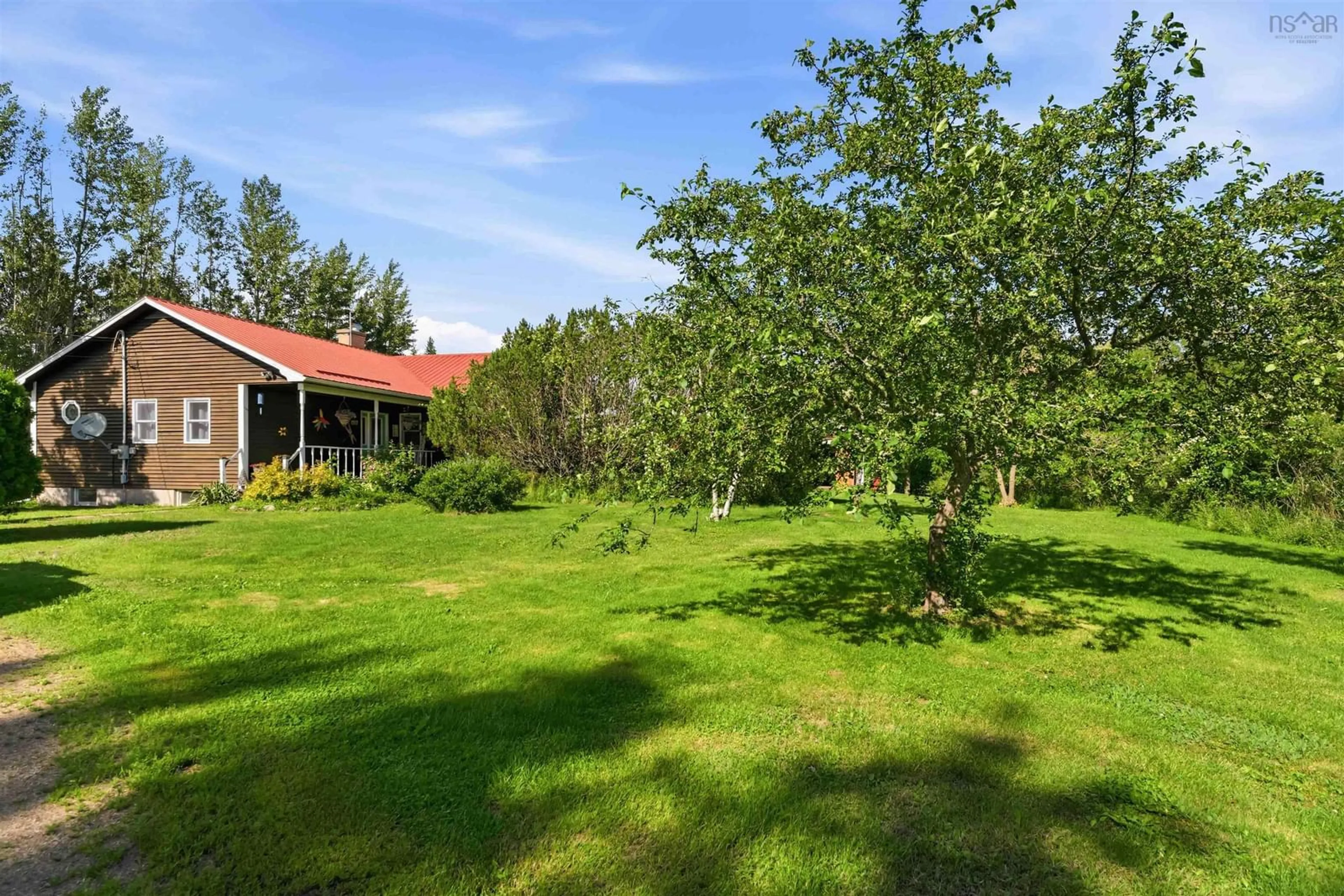 A pic from outside/outdoor area/front of a property/back of a property/a pic from drone, forest/trees view for 4468 Highway 201, Carleton Corner Nova Scotia B0S 1C0