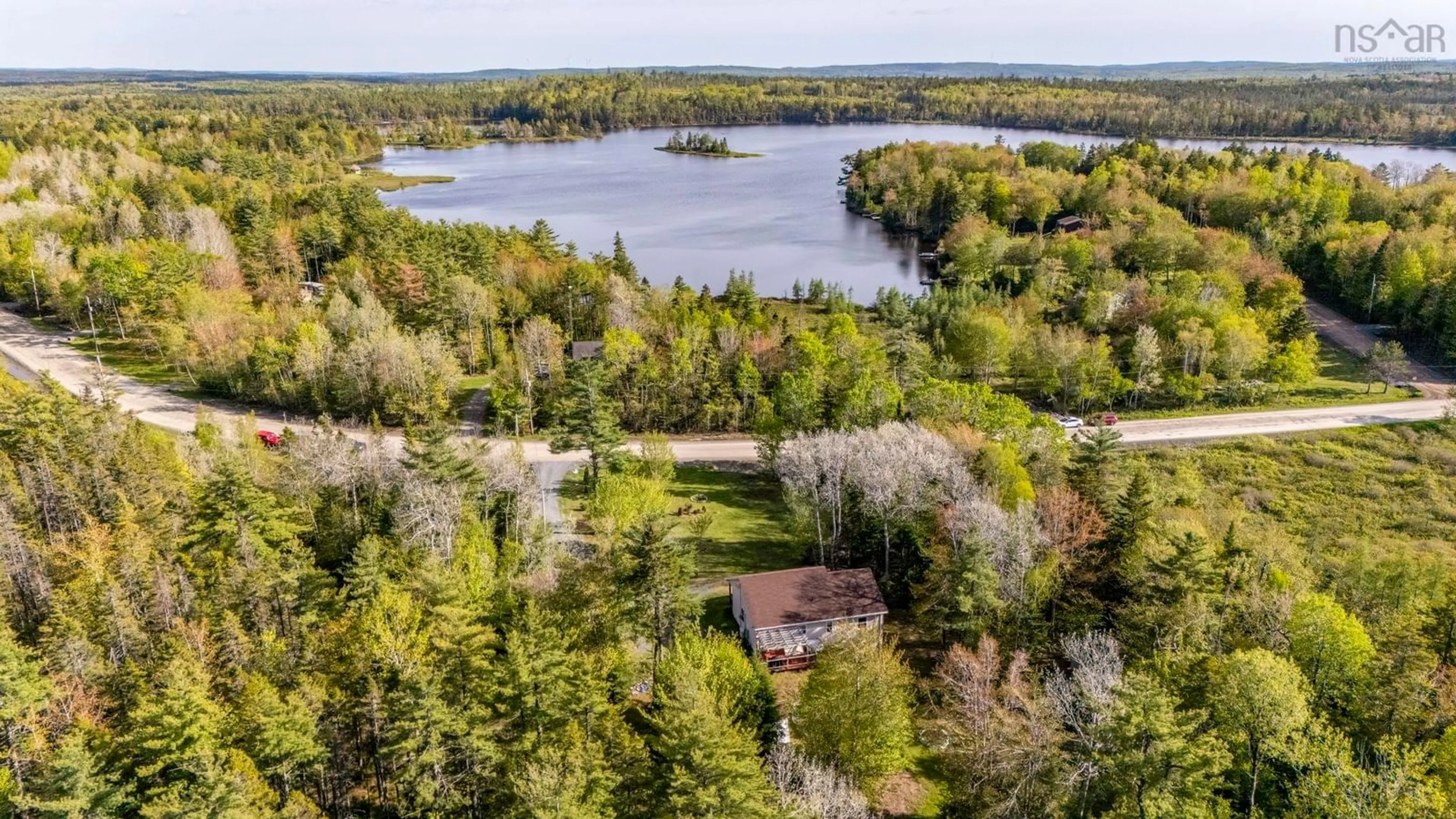 A pic from outside/outdoor area/front of a property/back of a property/a pic from drone, water/lake/river/ocean view for 229 Mcgrath Ave, Rawdon Nova Scotia B0N 2N0
