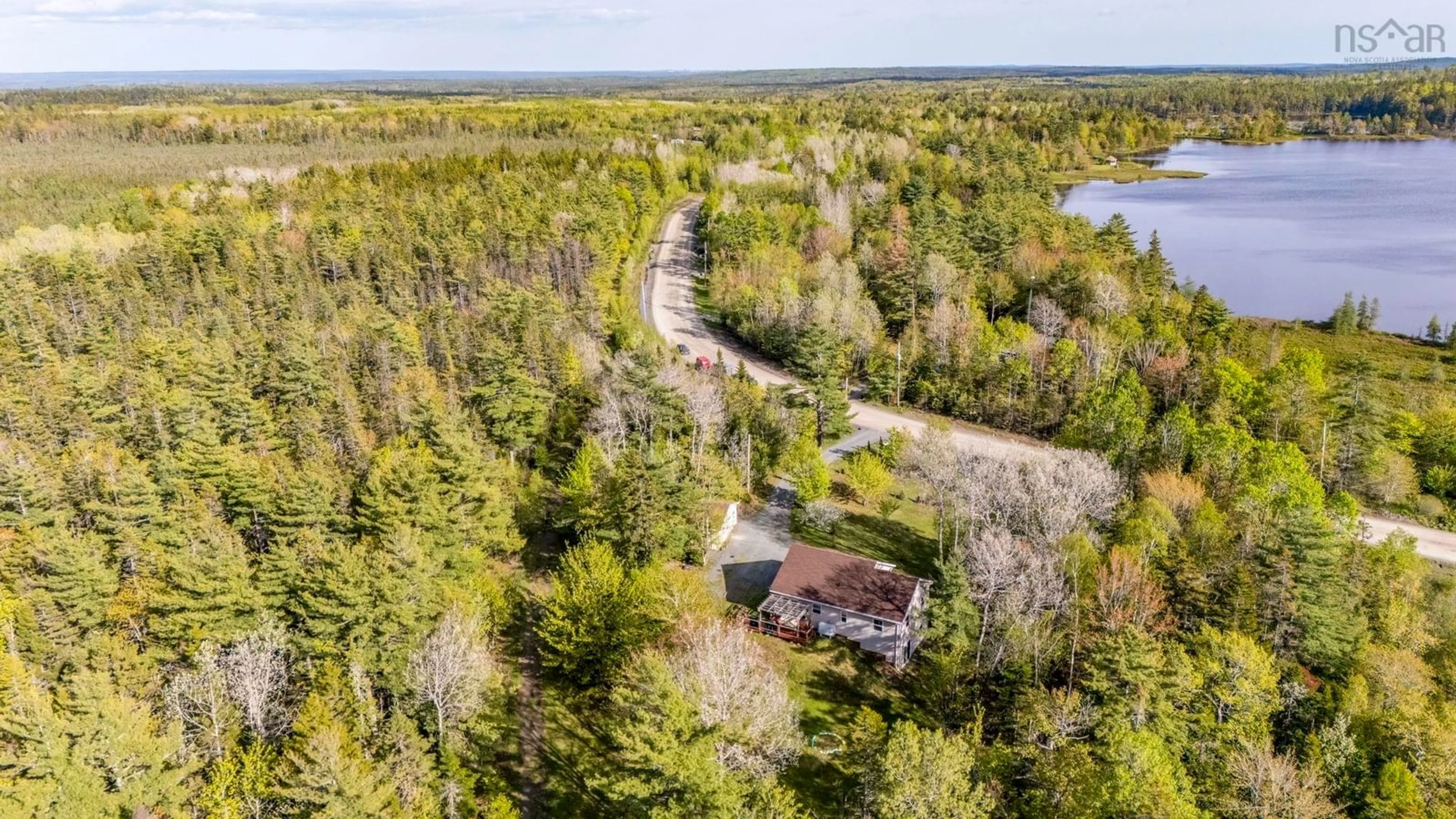 A pic from outside/outdoor area/front of a property/back of a property/a pic from drone, water/lake/river/ocean view for 229 Mcgrath Ave, Rawdon Nova Scotia B0N 2N0