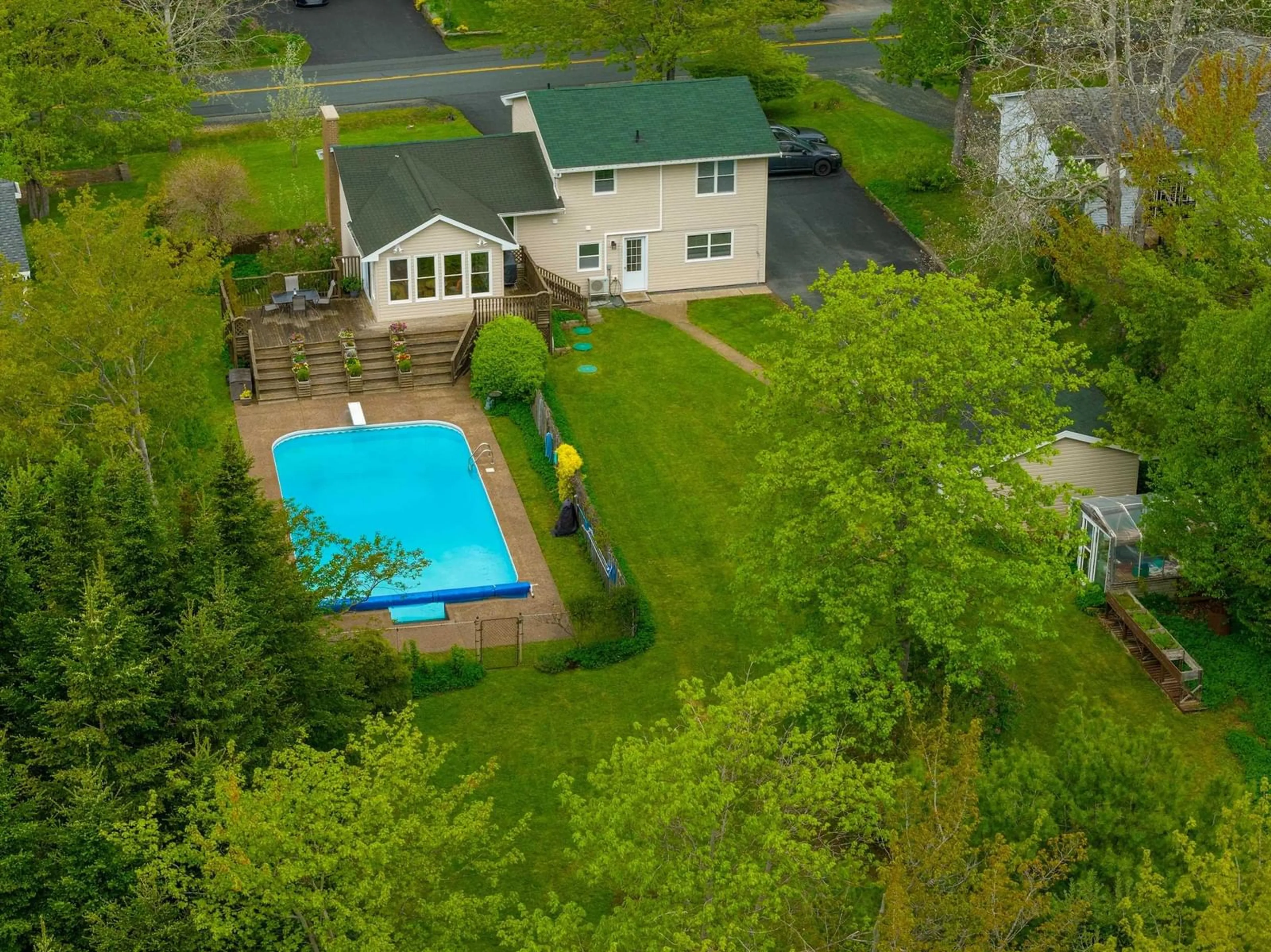A pic from outside/outdoor area/front of a property/back of a property/a pic from drone, water/lake/river/ocean view for 1090 Montague Rd, Montague Gold Mines Nova Scotia B2R 1T8