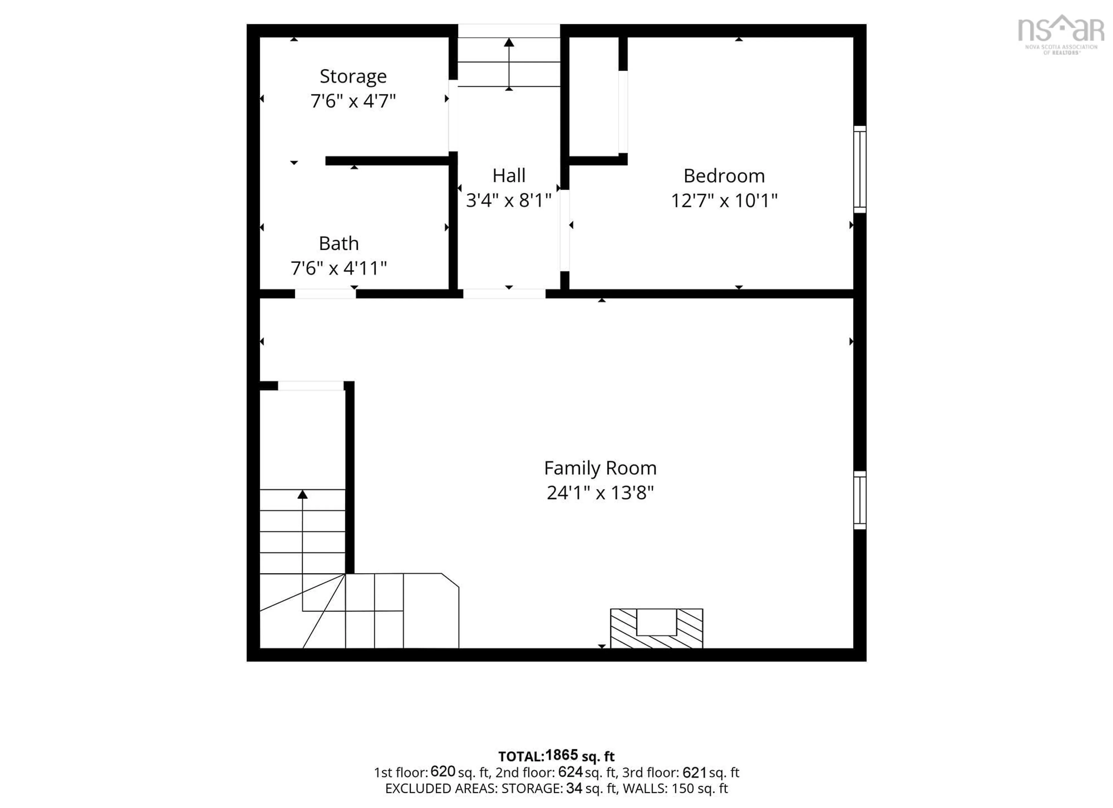 Floor plan for 22 Hillcrest Ave, Lower Sackville Nova Scotia B4C 1X1