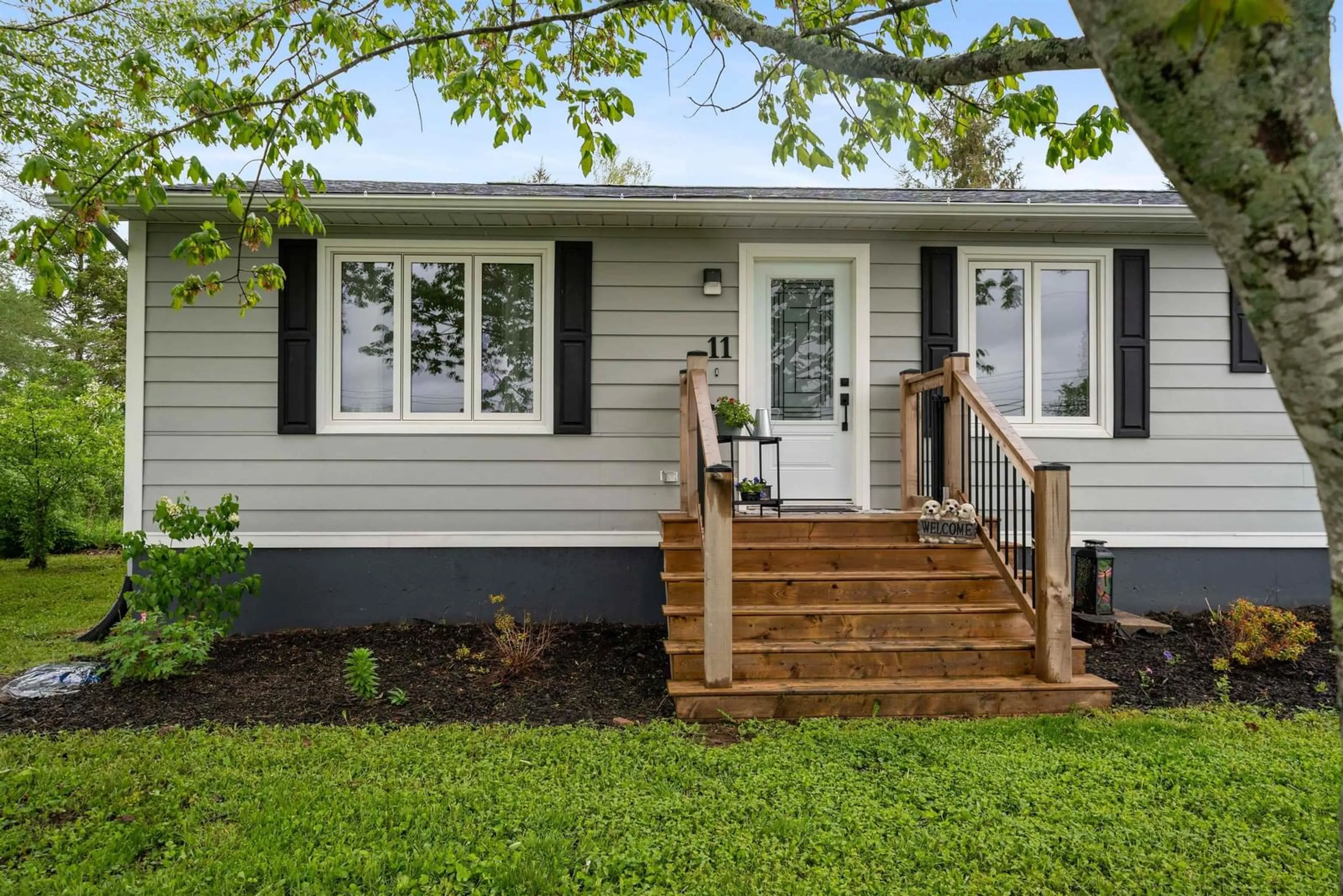 Home with vinyl exterior material, street for 11 Lacey Rd, Milford Nova Scotia B0N 1Y0
