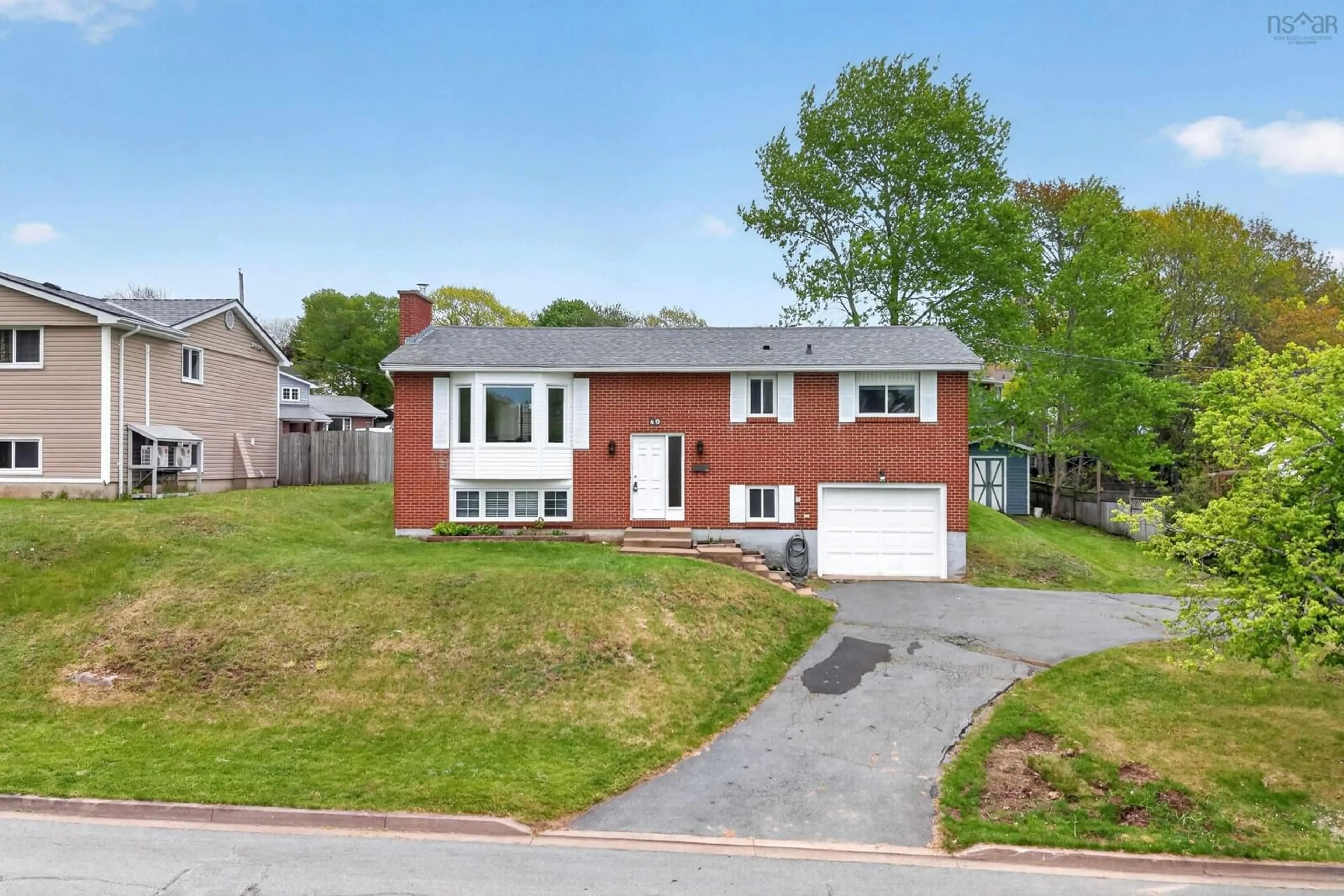 A pic from outside/outdoor area/front of a property/back of a property/a pic from drone, street for 49 Gourok Ave, Dartmouth Nova Scotia B2X 2X5