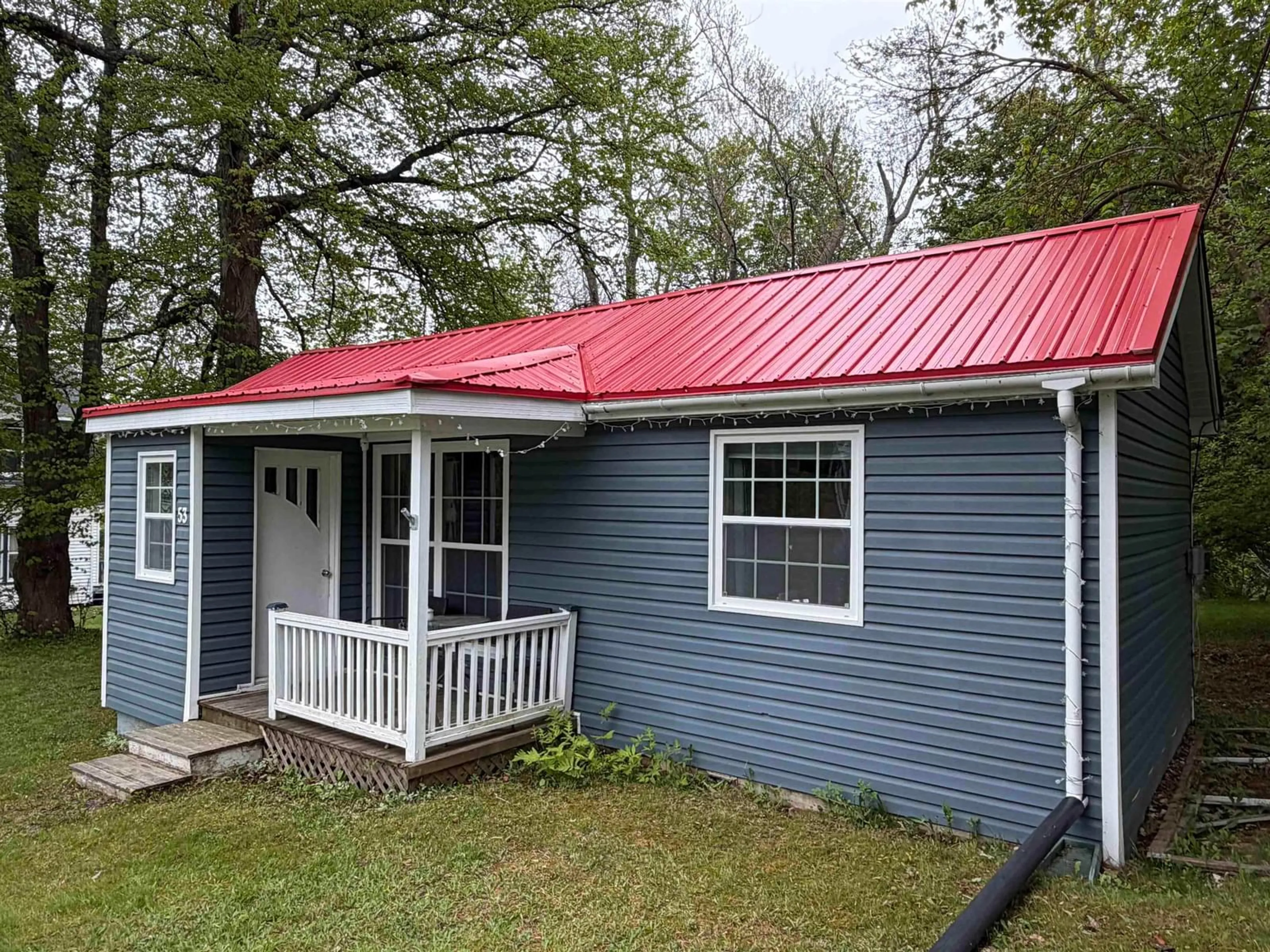 Home with vinyl exterior material, street for 53 Ross St, Pictou Nova Scotia B0K 1H0