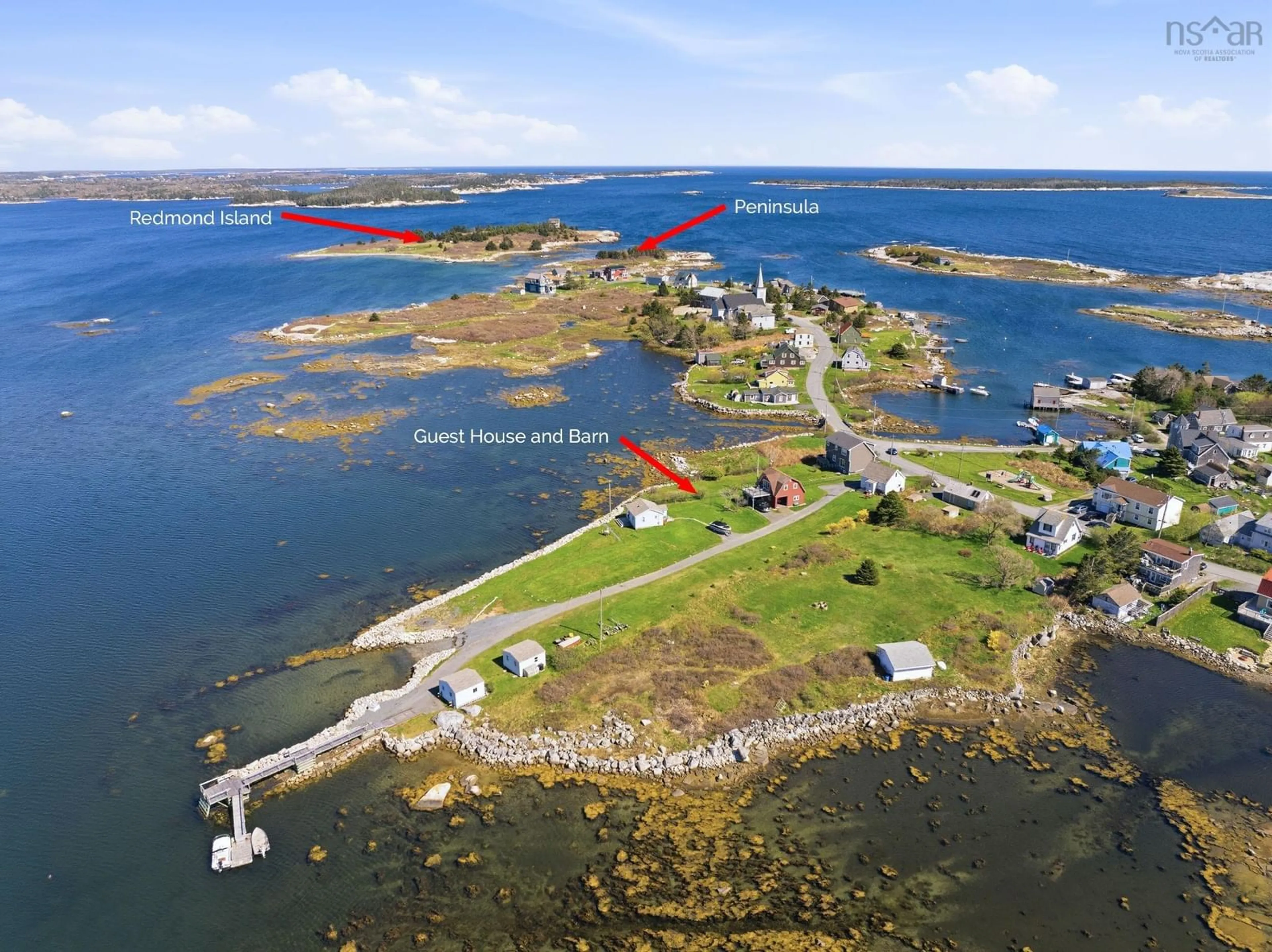 A pic from outside/outdoor area/front of a property/back of a property/a pic from drone, water/lake/river/ocean view for 54 Redmond Island, Prospect Nova Scotia B3T 0J2