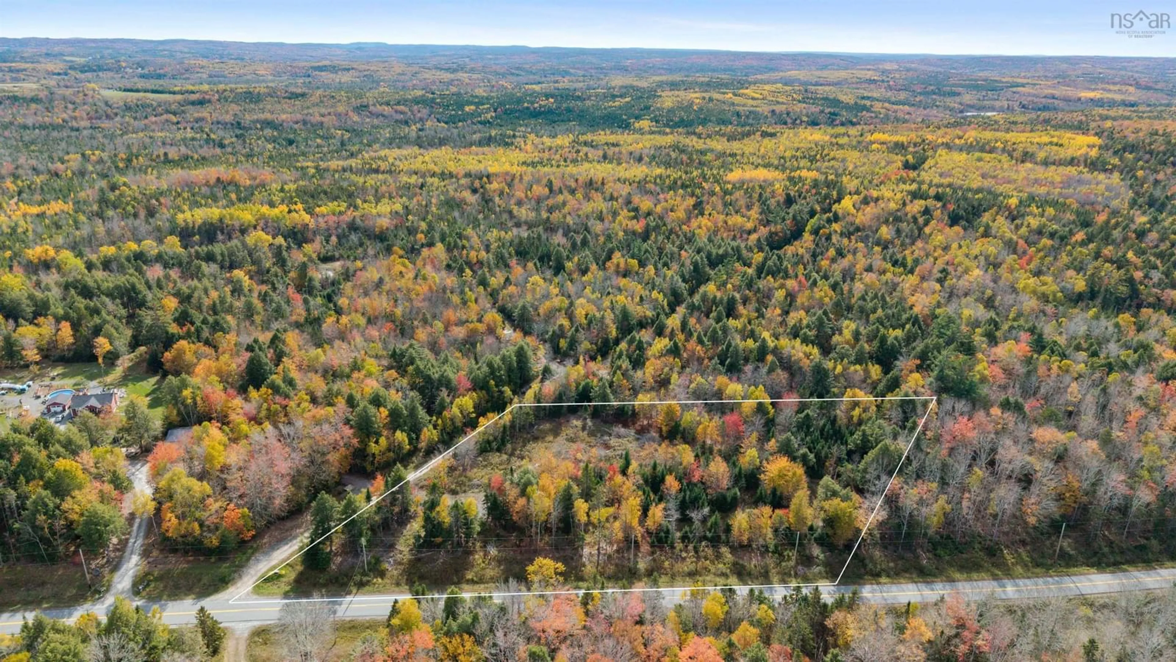 A pic from outside/outdoor area/front of a property/back of a property/a pic from drone, forest/trees view for 539 Cooks Brook Road, Elderbank Nova Scotia B0N 1X0