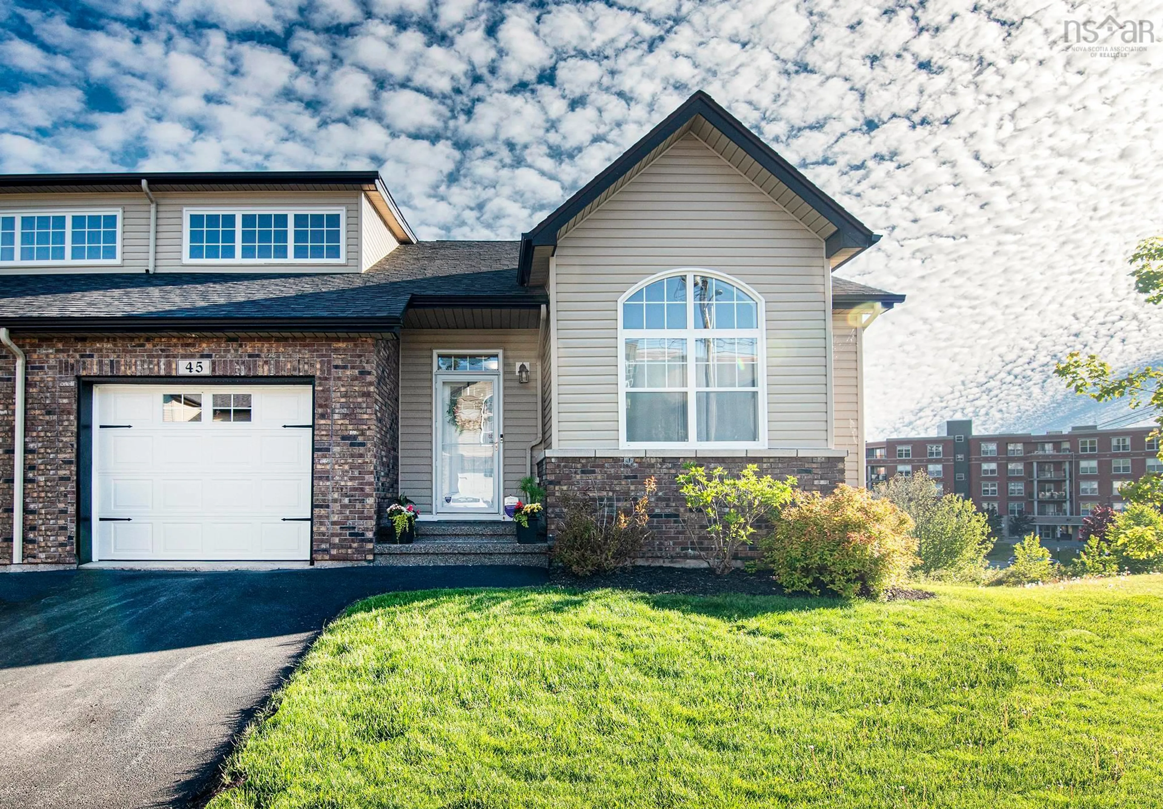Home with vinyl exterior material, street for 45 Aquavista Lane, Portland Hills Nova Scotia B2W 0K5