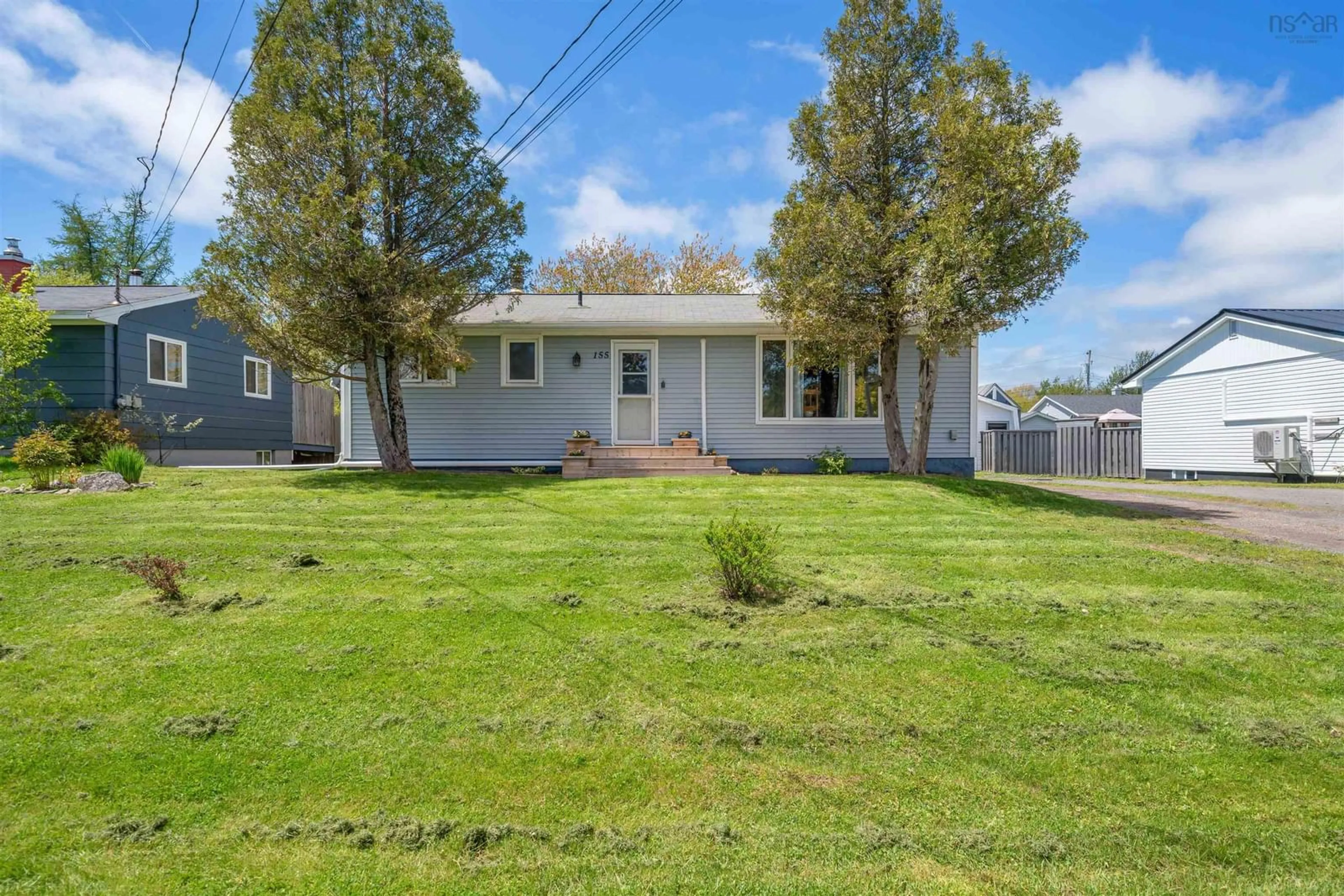 Home with vinyl exterior material, street for 155 Cedar Street St, Pictou Nova Scotia B0K 1H0
