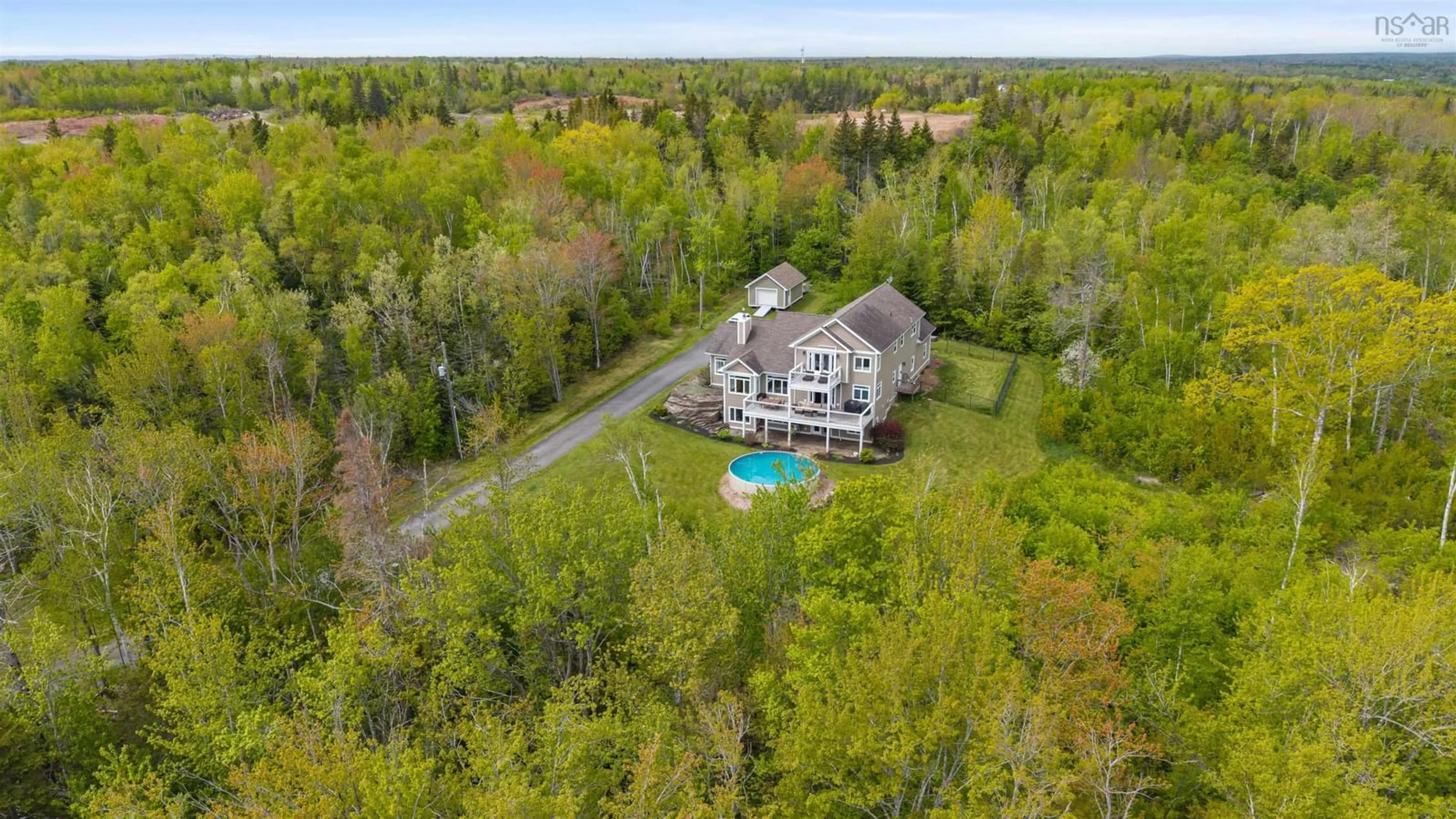 A pic from outside/outdoor area/front of a property/back of a property/a pic from drone, water/lake/river/ocean view for 14120 Highway 6, Wallace Nova Scotia B0K 1Y0