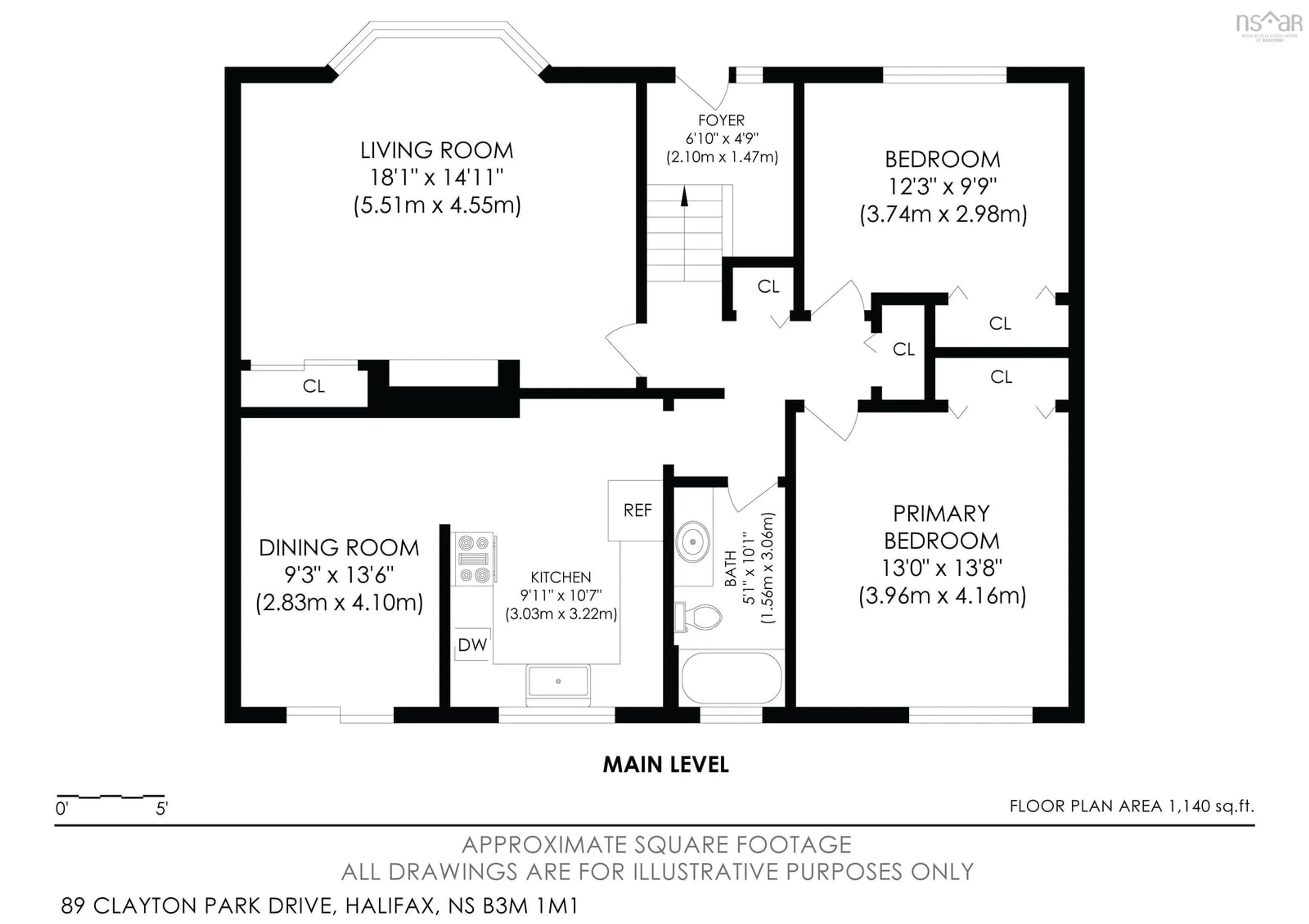 Floor plan for 89 Clayton Park Dr, Halifax Nova Scotia B3M 1M1