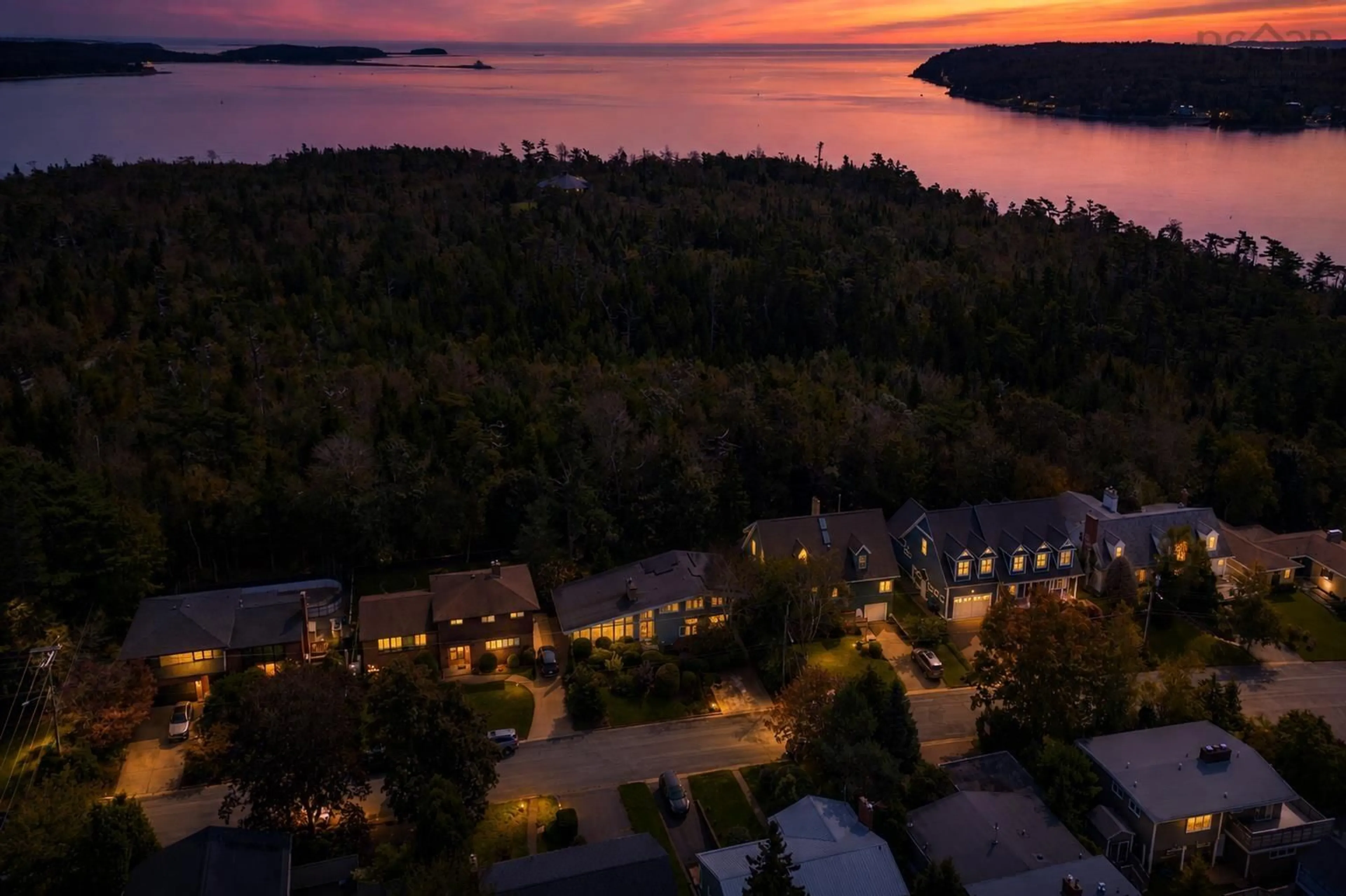 A pic from outside/outdoor area/front of a property/back of a property/a pic from drone, water/lake/river/ocean view for 5830 Chain Rock Dr, Halifax Nova Scotia B3H 1A1