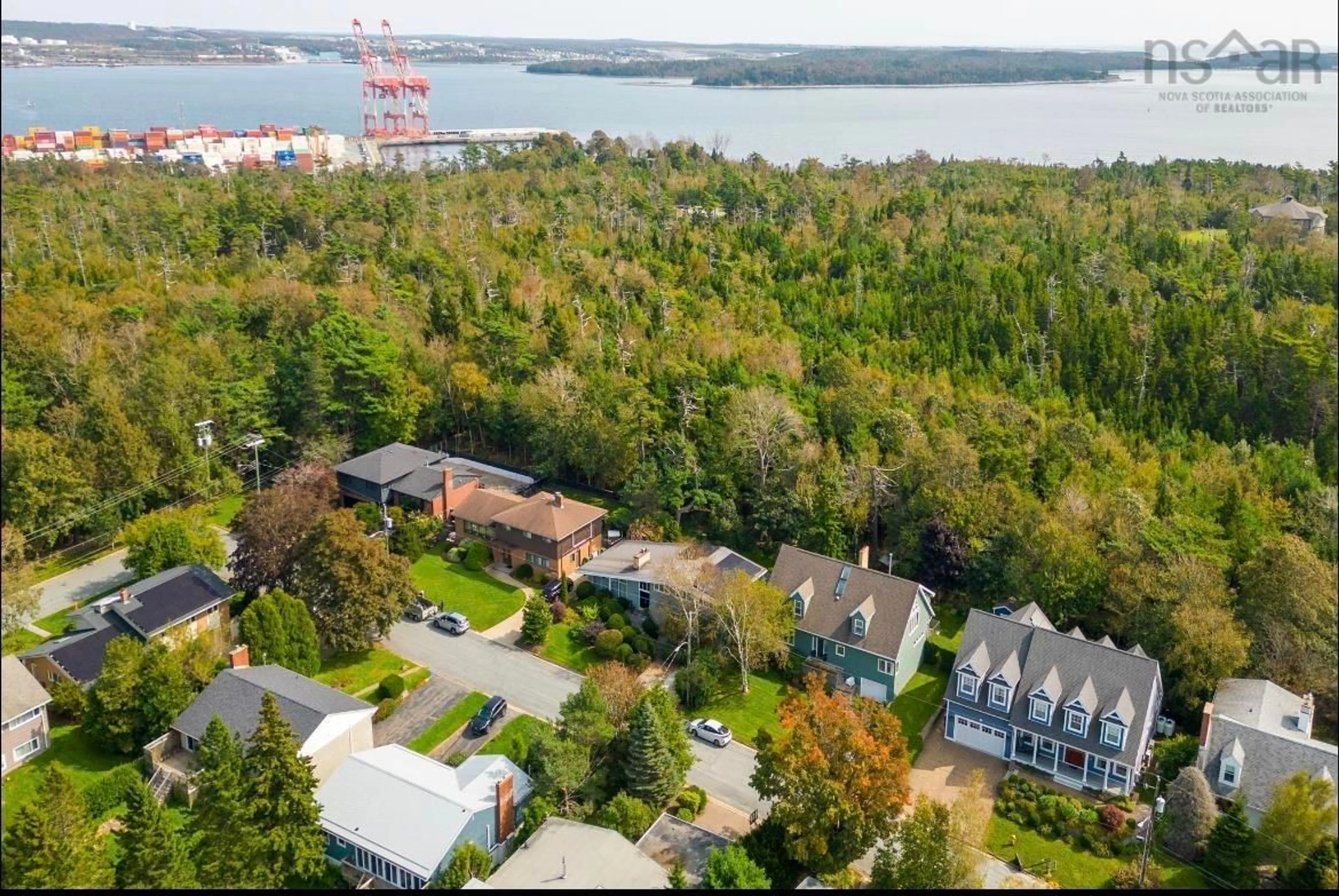 A pic from outside/outdoor area/front of a property/back of a property/a pic from drone, water/lake/river/ocean view for 5830 Chain Rock Dr, Halifax Nova Scotia B3H 1A1