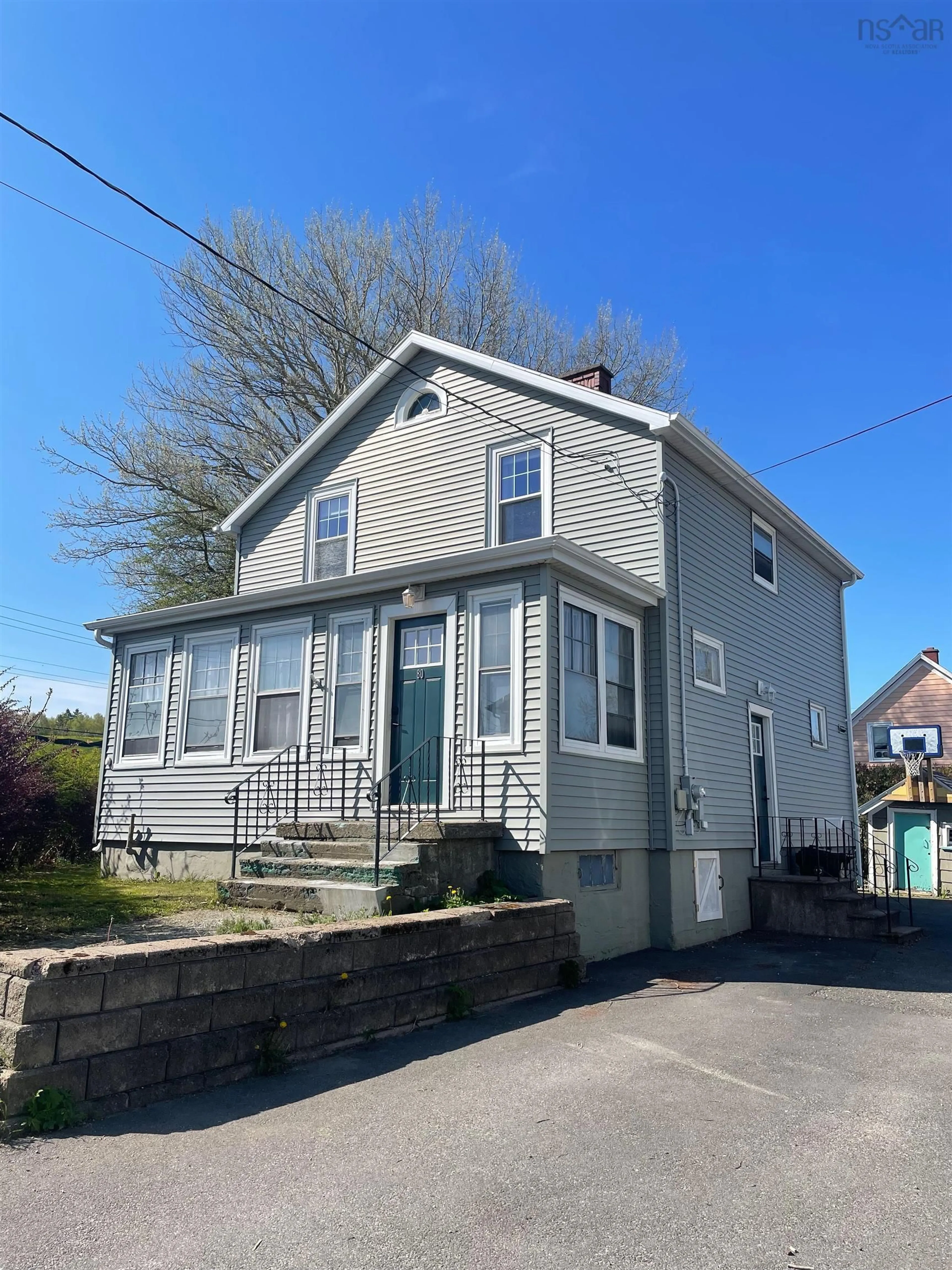Home with vinyl exterior material, street for 80 Alexandra Street, Sydney Nova Scotia B1S 2E1