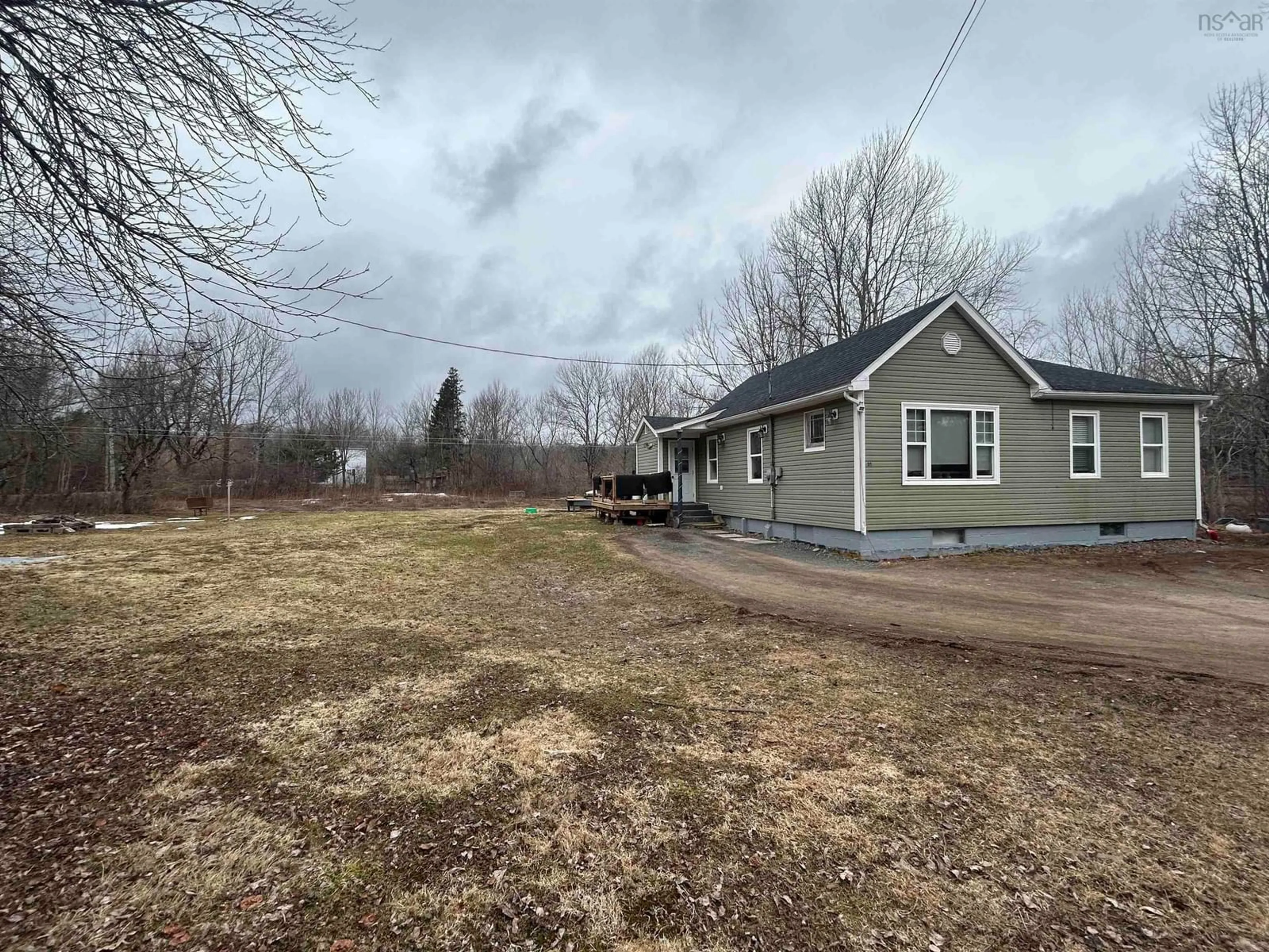 A pic from outside/outdoor area/front of a property/back of a property/a pic from drone, street for 55 Old Highway 245, Sylvan Valley Nova Scotia B2G 2K9