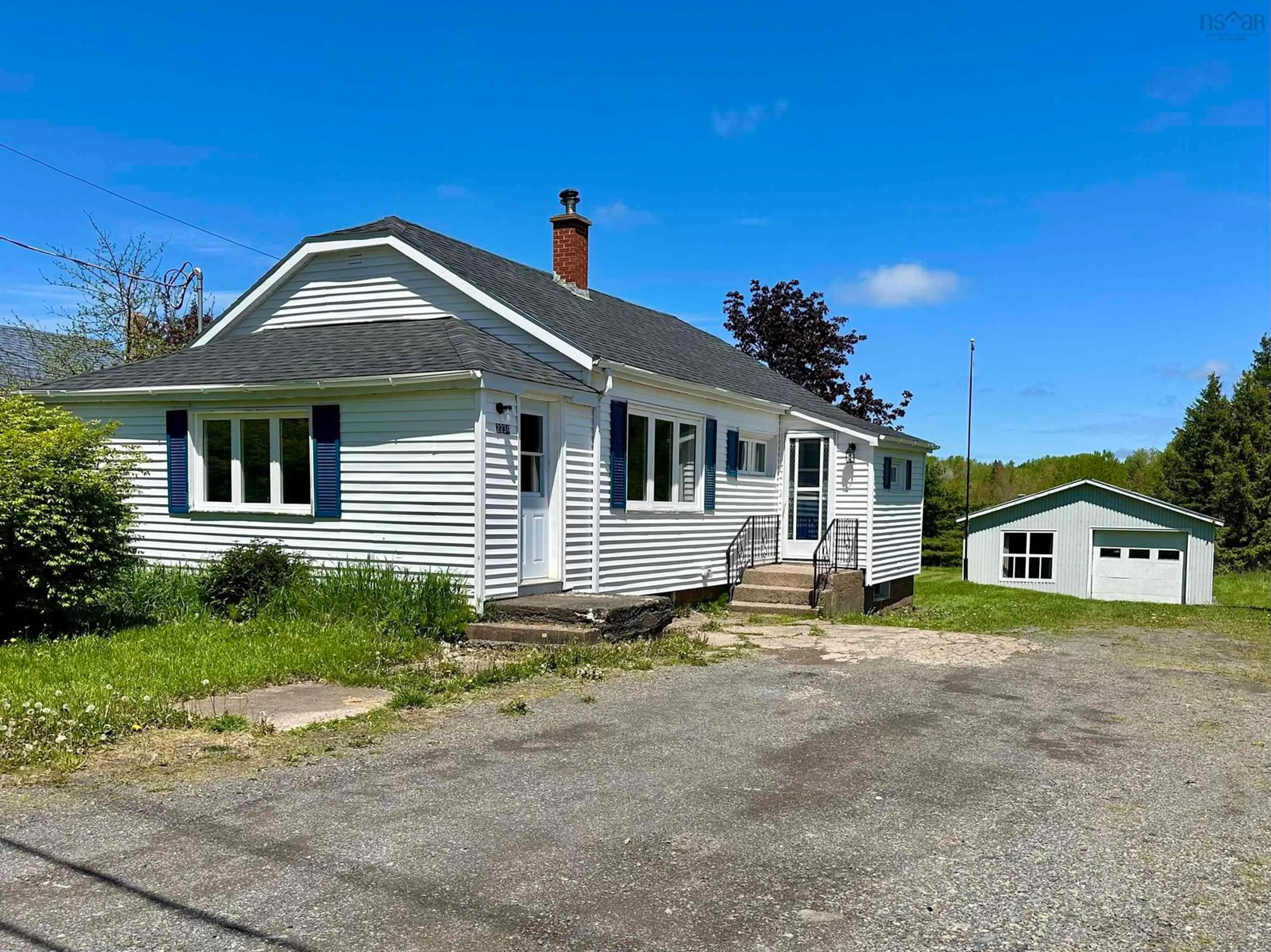 A pic from outside/outdoor area/front of a property/back of a property/a pic from drone, street for 2234 North St, Westville Nova Scotia B0K 2A0
