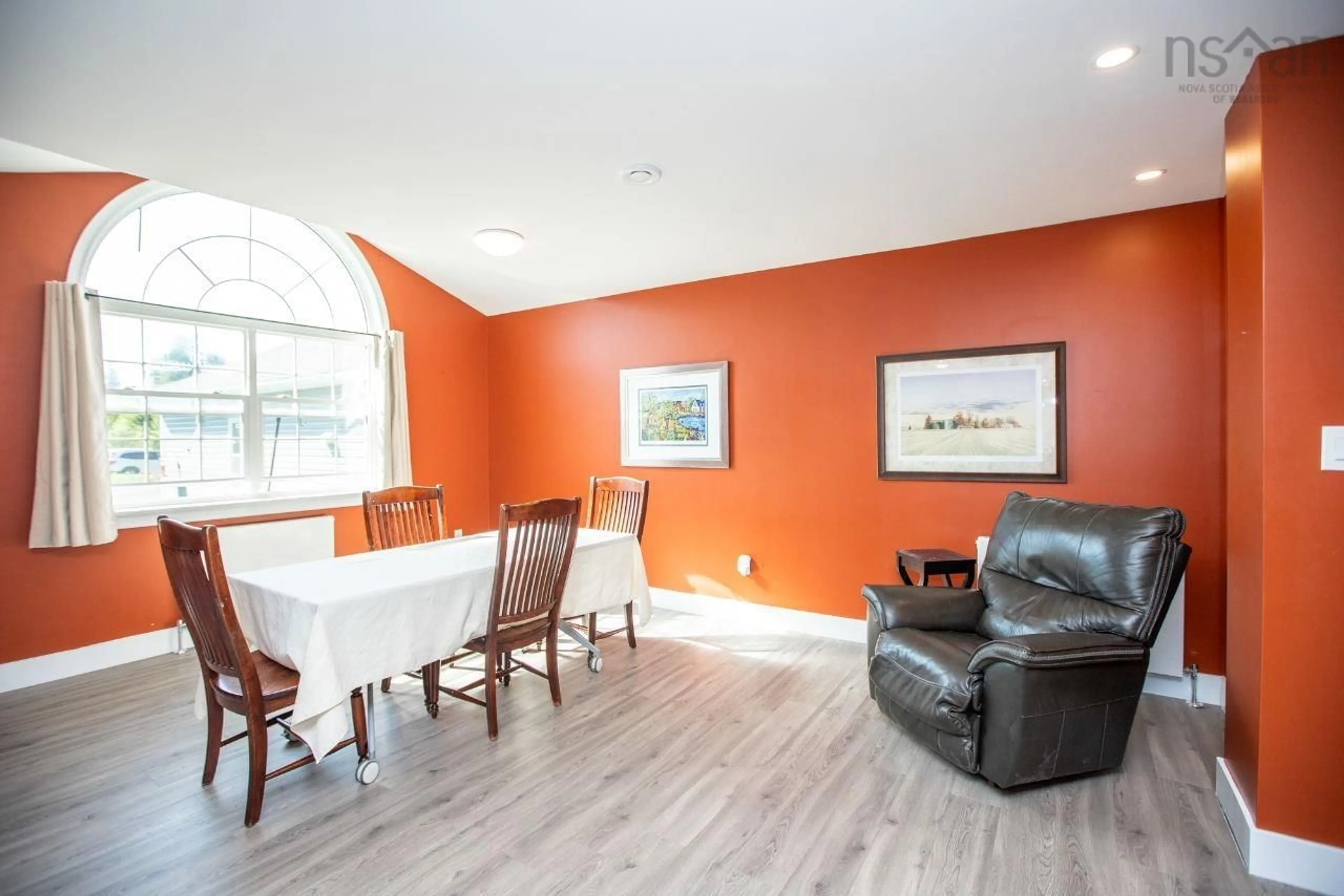 Living room with furniture, wood/laminate floor for 346 Lakecreast Dr, Middle Sackville Nova Scotia B4E 3L1