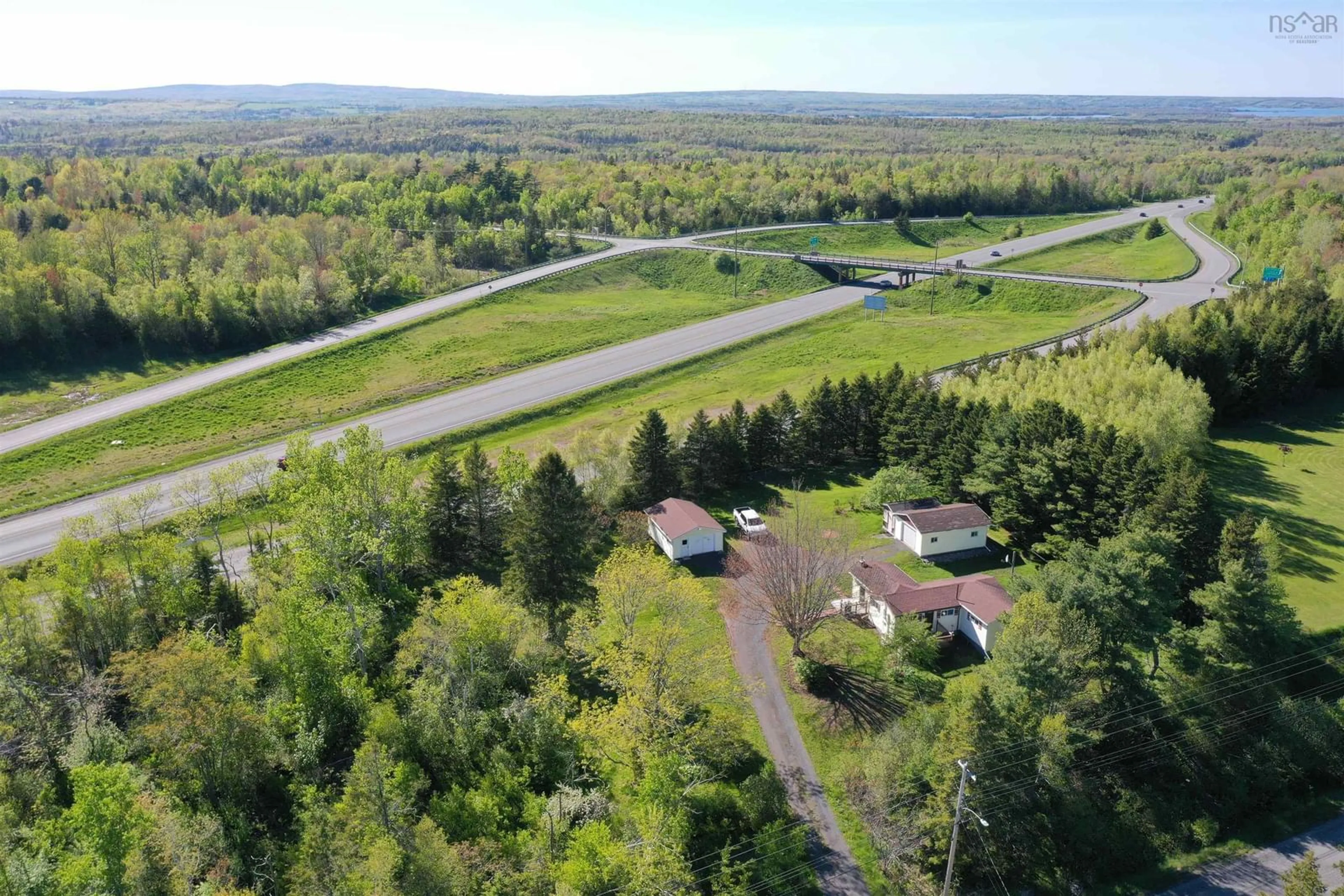 A pic from outside/outdoor area/front of a property/back of a property/a pic from drone, water/lake/river/ocean view for 768 Mount William Rd, Mount William Nova Scotia B2H 5C6