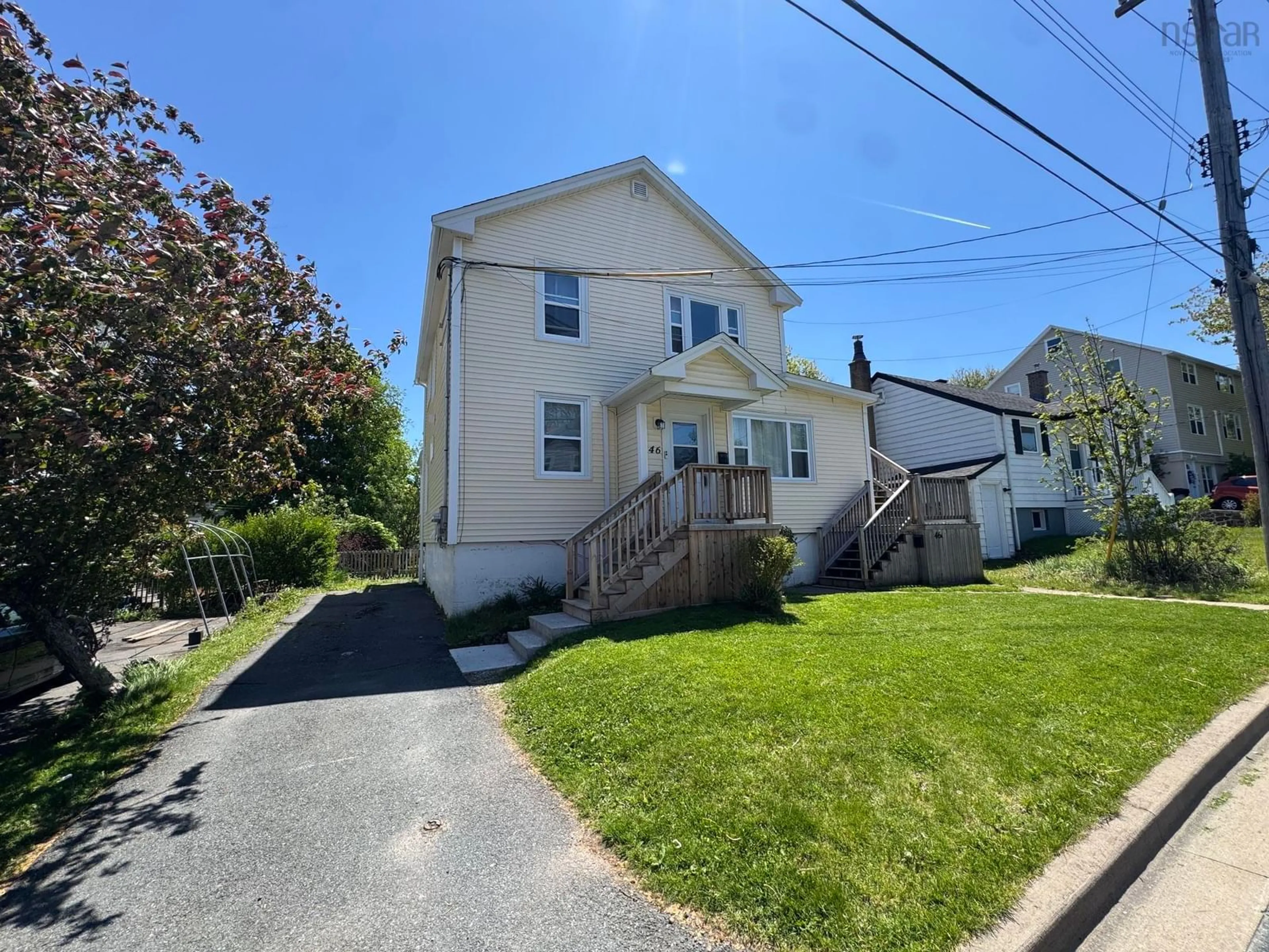 A pic from outside/outdoor area/front of a property/back of a property/a pic from drone, street for 46 & 46A Rufus Ave, Halifax Nova Scotia B3N 2L7