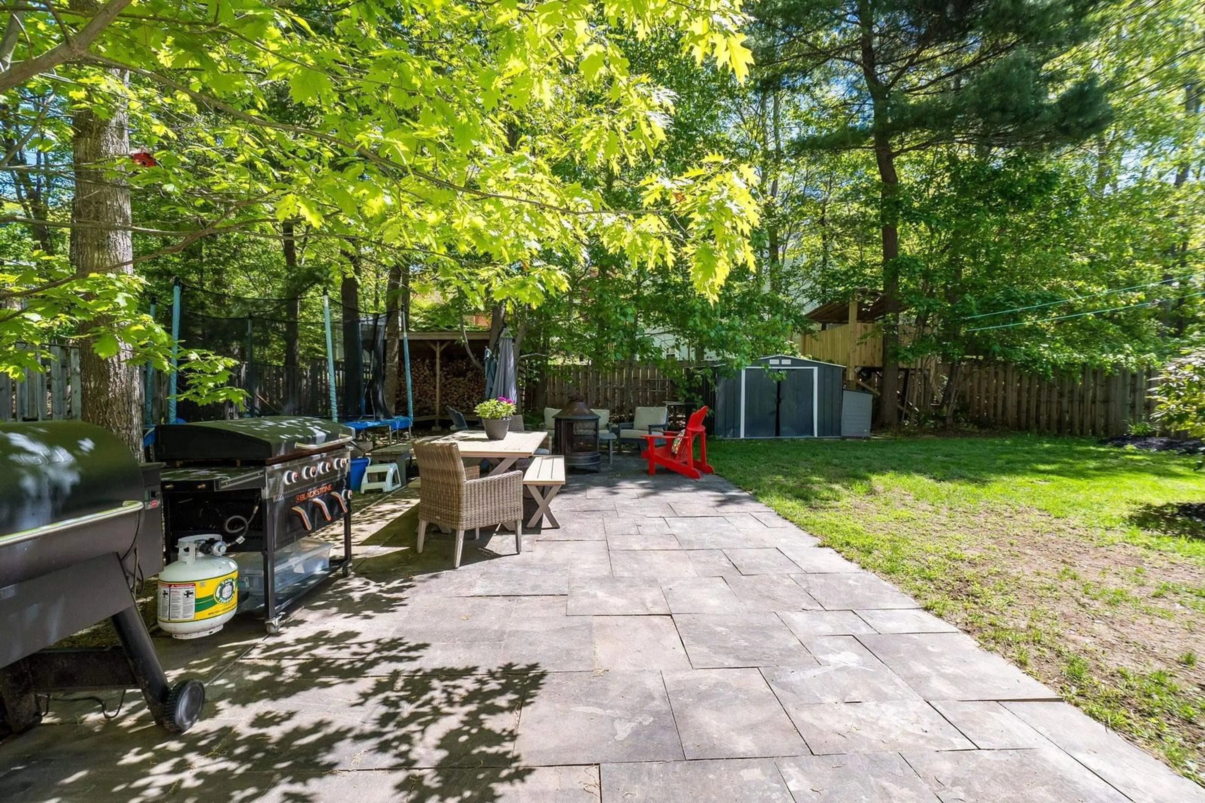 Patio, forest/trees view for 82 Hirtle Dr, Bridgewater Nova Scotia B4V 3N6