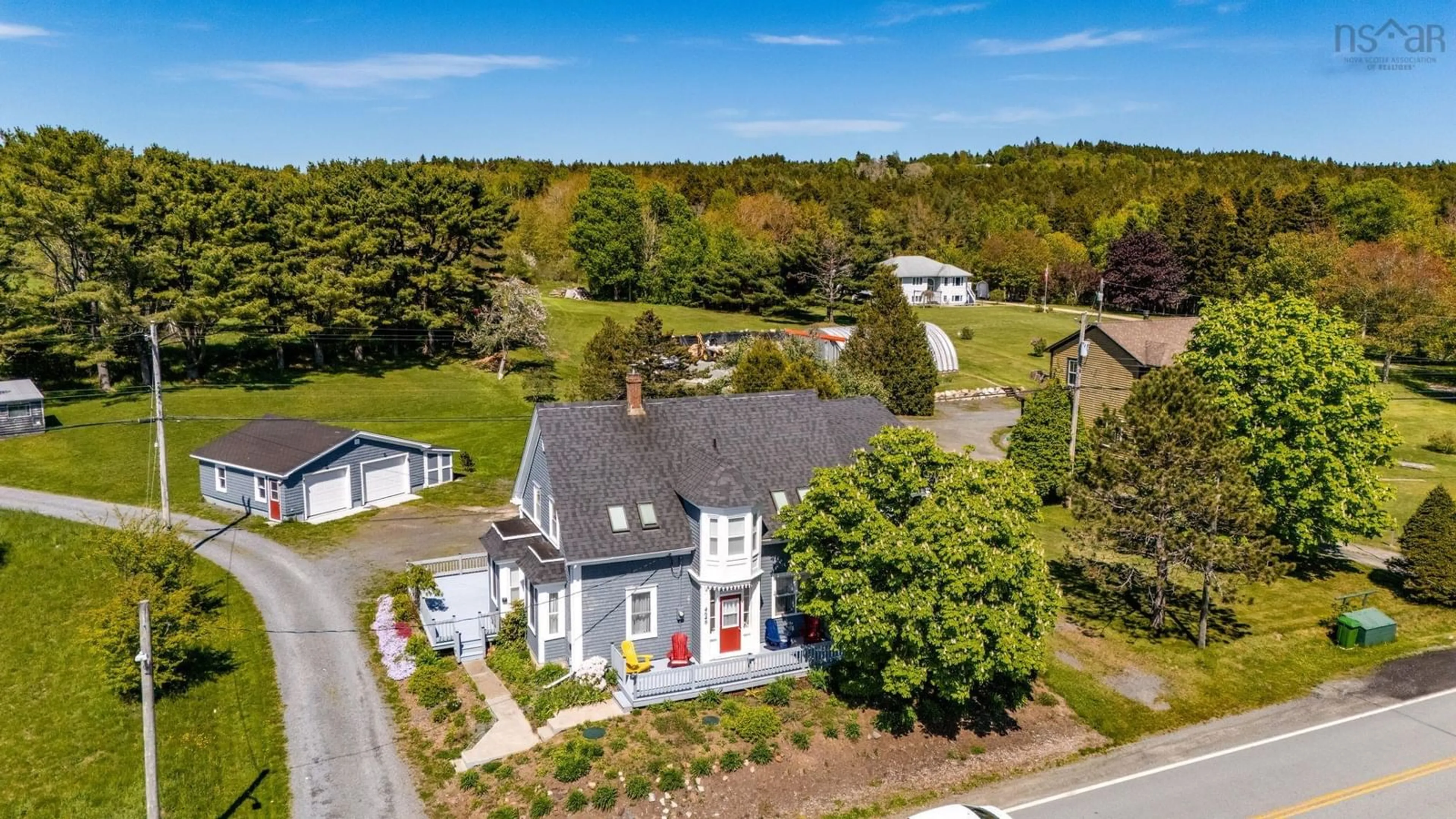 A pic from outside/outdoor area/front of a property/back of a property/a pic from drone, unknown for 4648 332 Highway, East Lahave Nova Scotia B4V 0V7