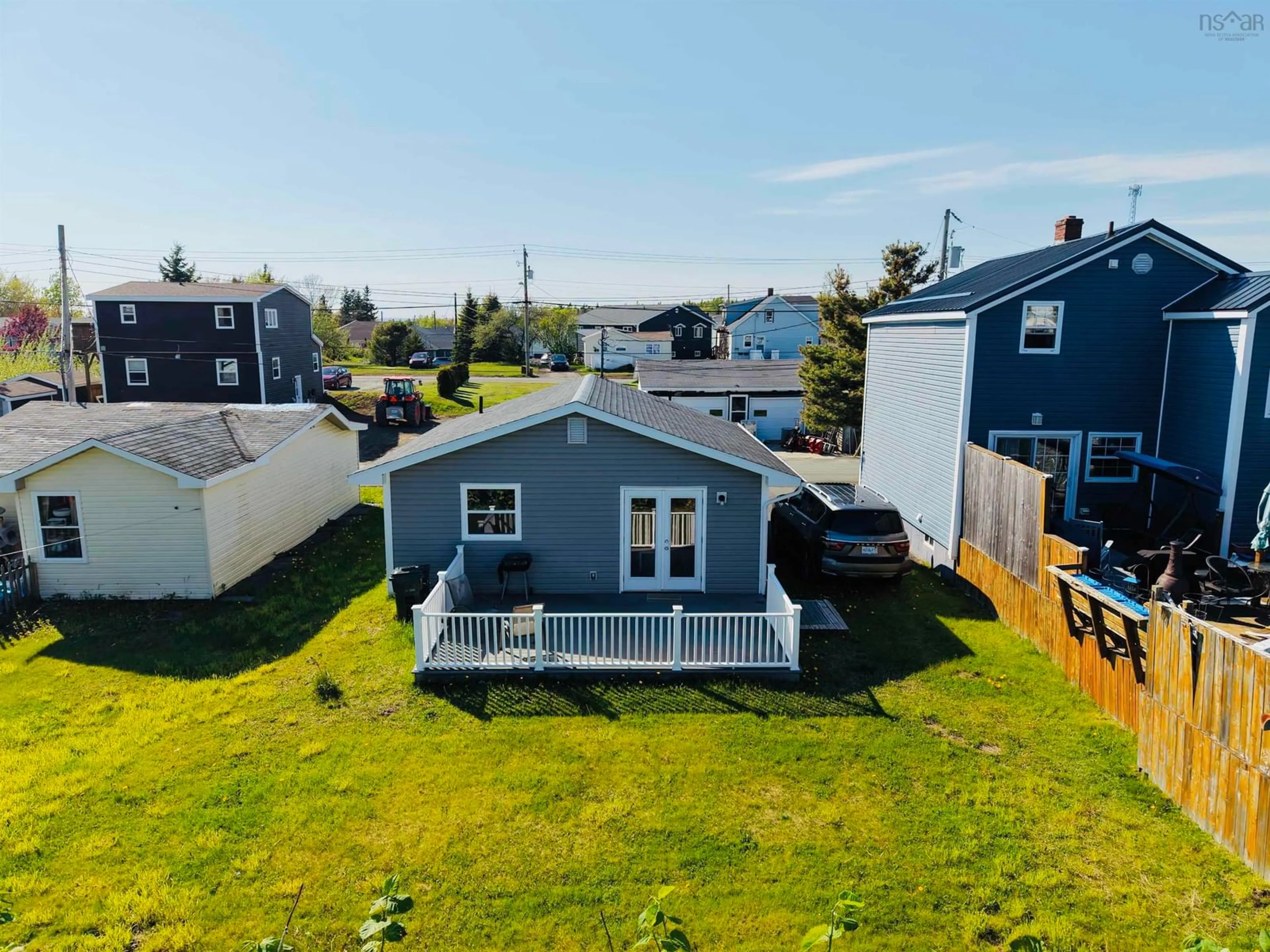 A pic from outside/outdoor area/front of a property/back of a property/a pic from drone, unknown for 23 Gerards Lane, Sydney Nova Scotia B1P 3H8