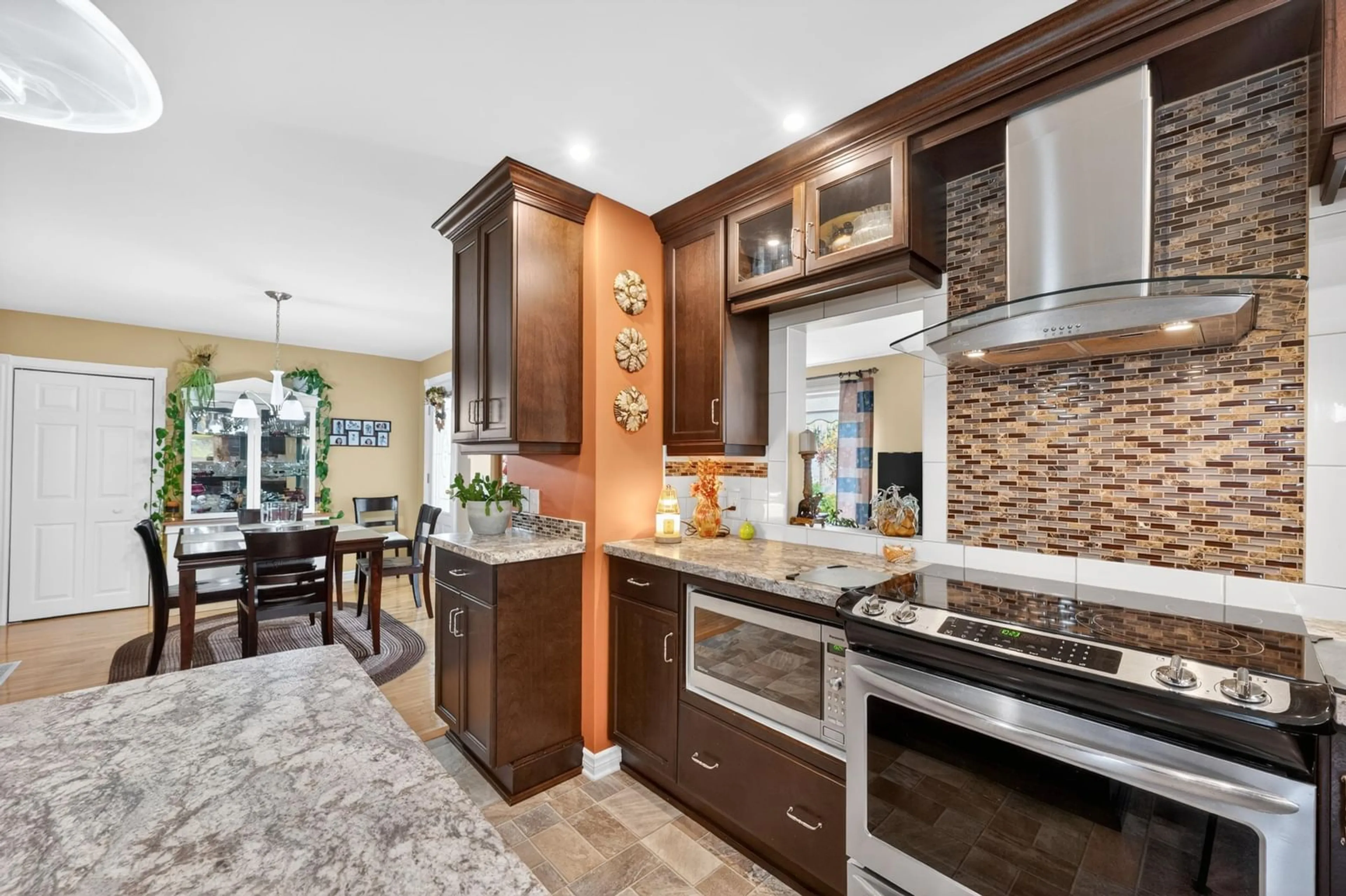 Open concept kitchen, ceramic/tile floor for 118 Green Acres Dr, Sydney River Nova Scotia B1S 1K6