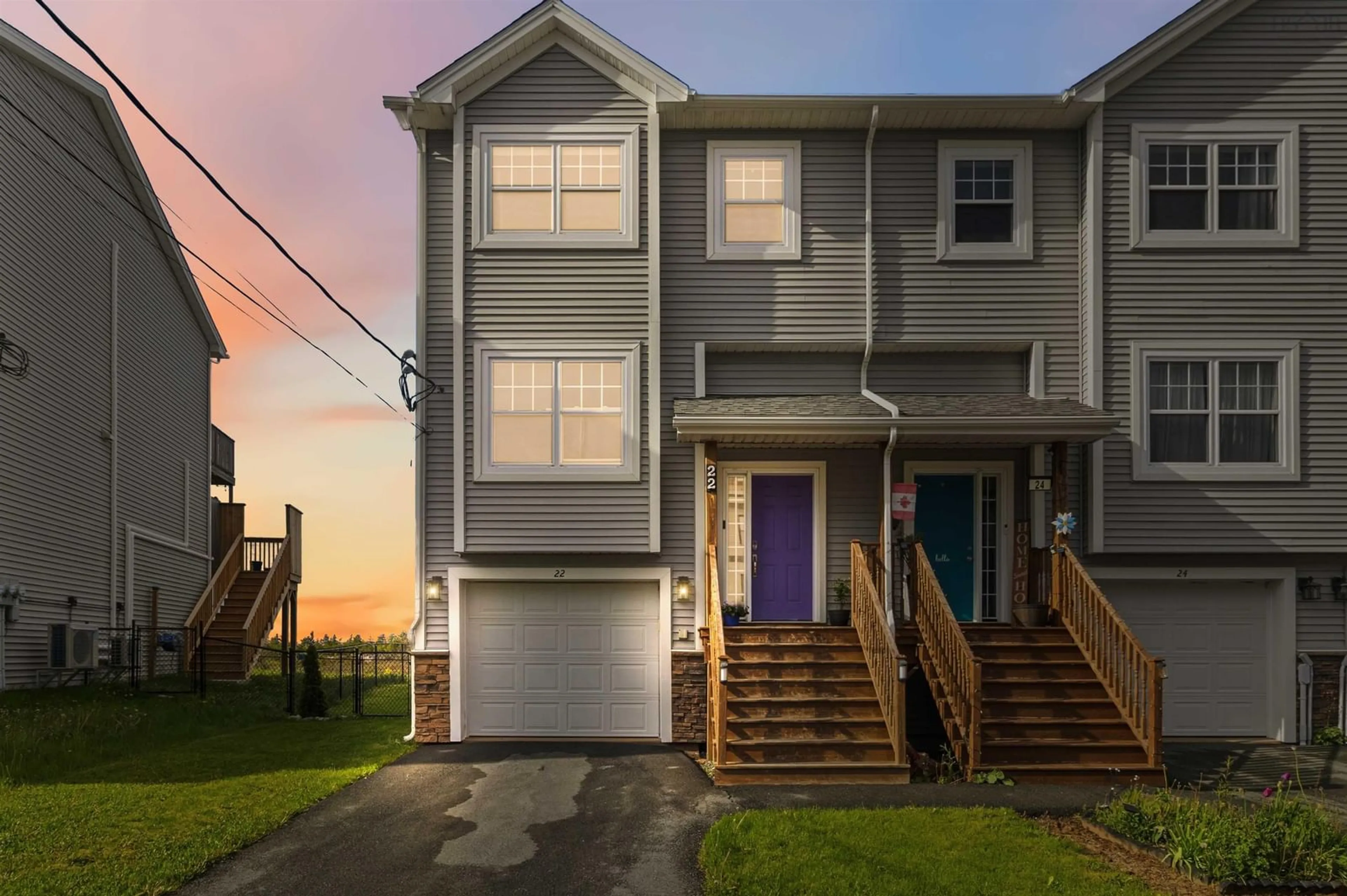 Home with vinyl exterior material, street for 22 Mica Crescent Cres, Halifax Nova Scotia B3P 0G8