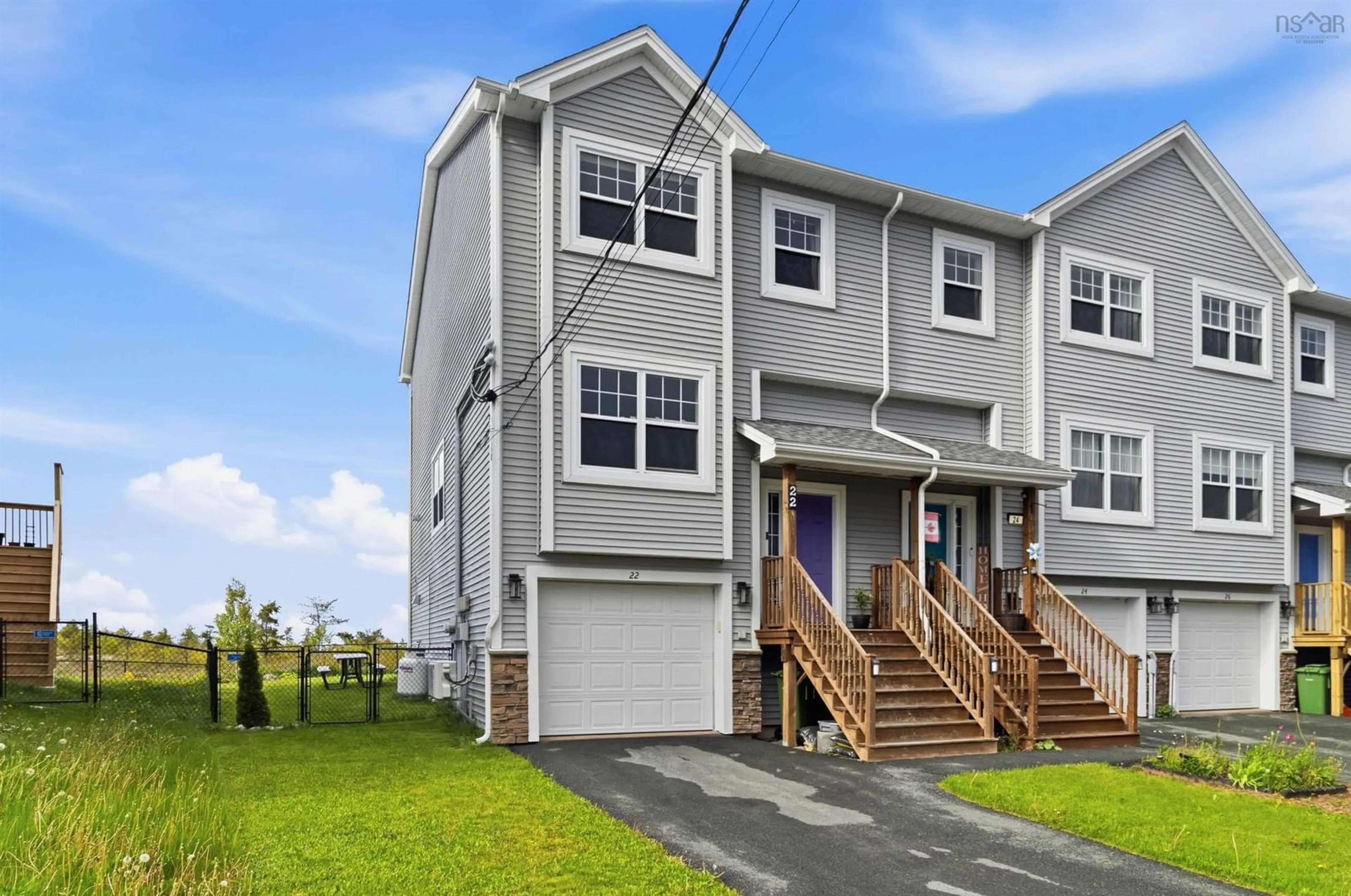 Home with vinyl exterior material, street for 22 Mica Crescent Cres, Halifax Nova Scotia B3P 0G8