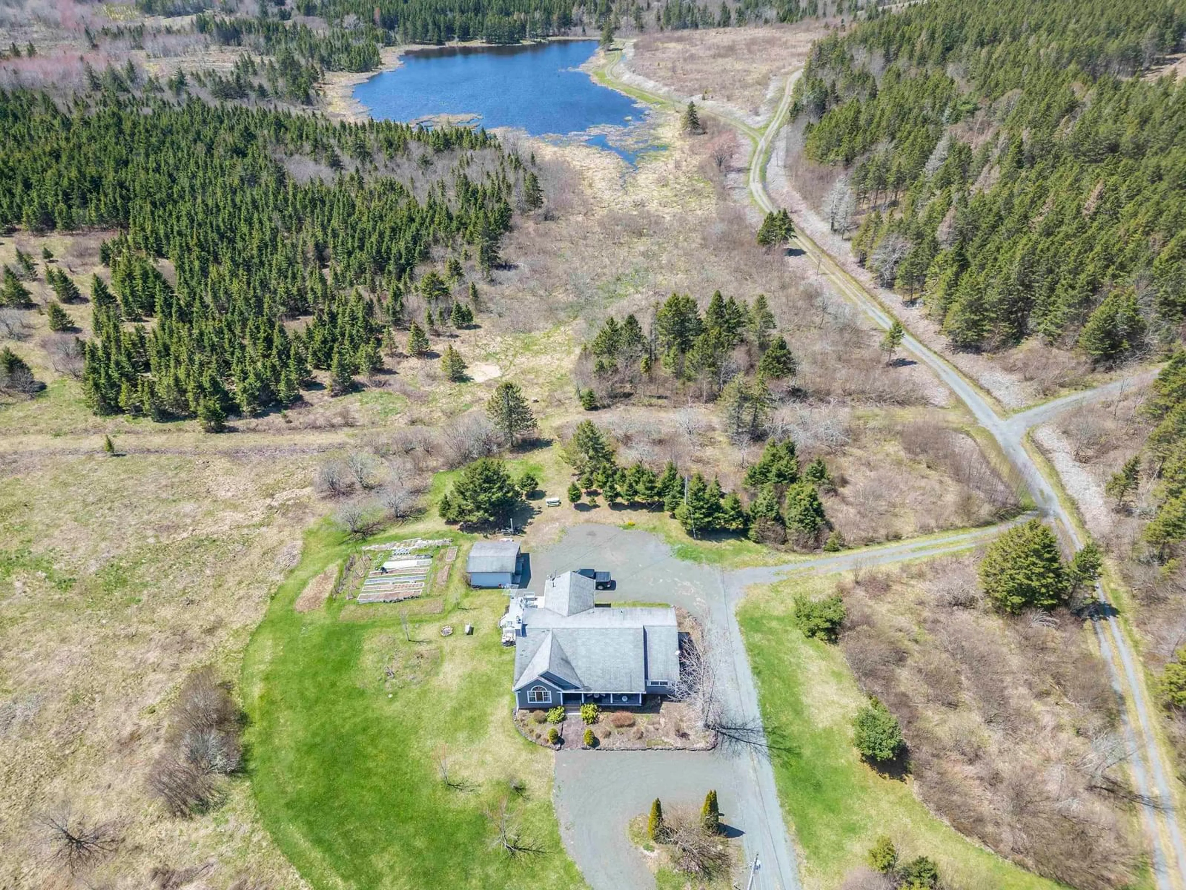 A pic from outside/outdoor area/front of a property/back of a property/a pic from drone, water/lake/river/ocean view for 2897 Highway#7, Ashdale Nova Scotia B2G 2L3